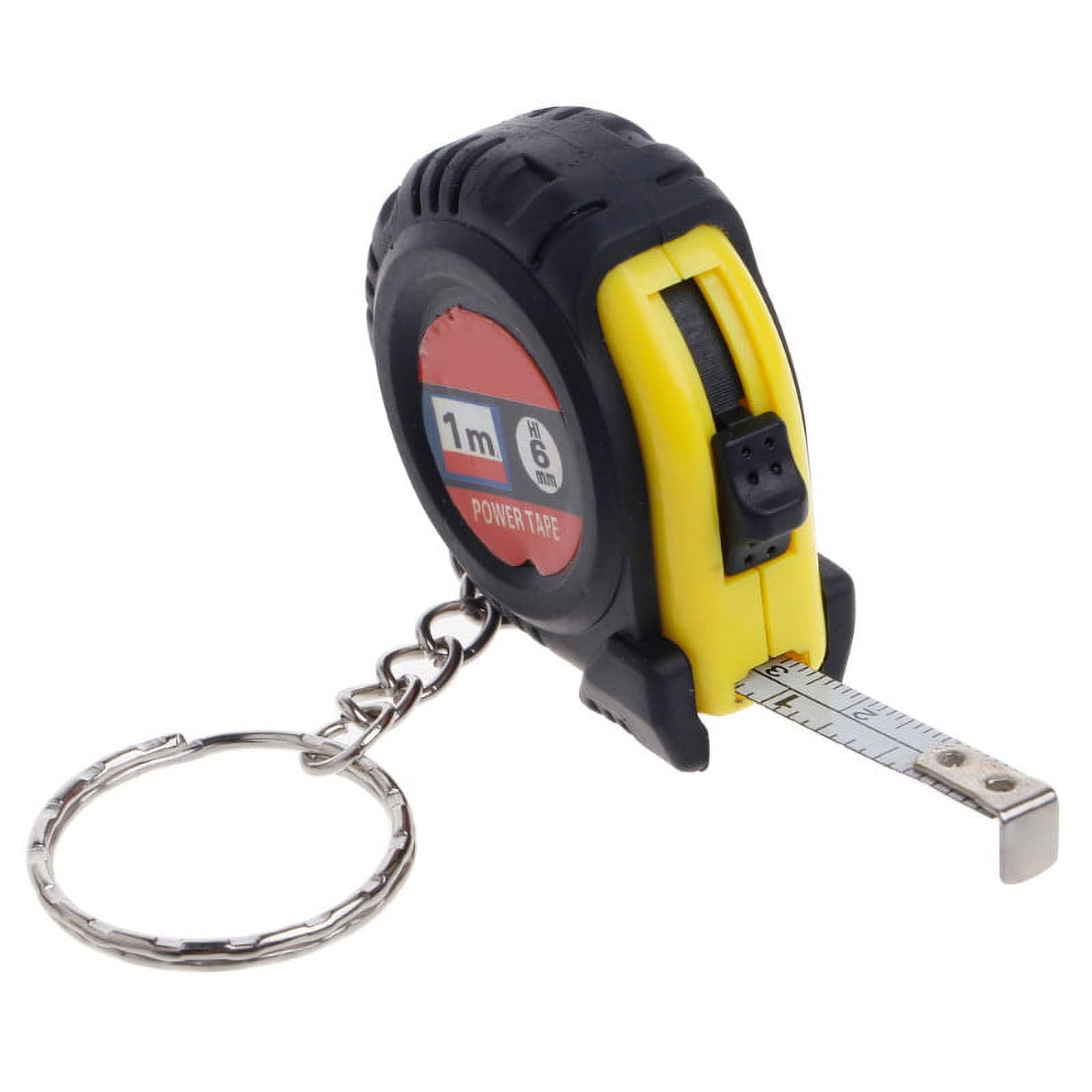Ruler Retractable Tape Size Metric Measure 1m Pocket Chain color Key Random Tools & Home Improvement, Key ring design, you can it anywhere you want Random - Image 3