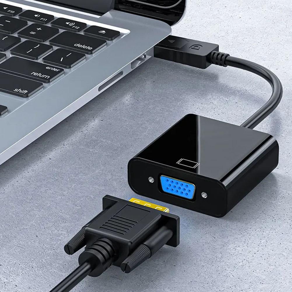 1080p DP DisplayPort Male to VGA Female Converter Adapter Cable - Image 2