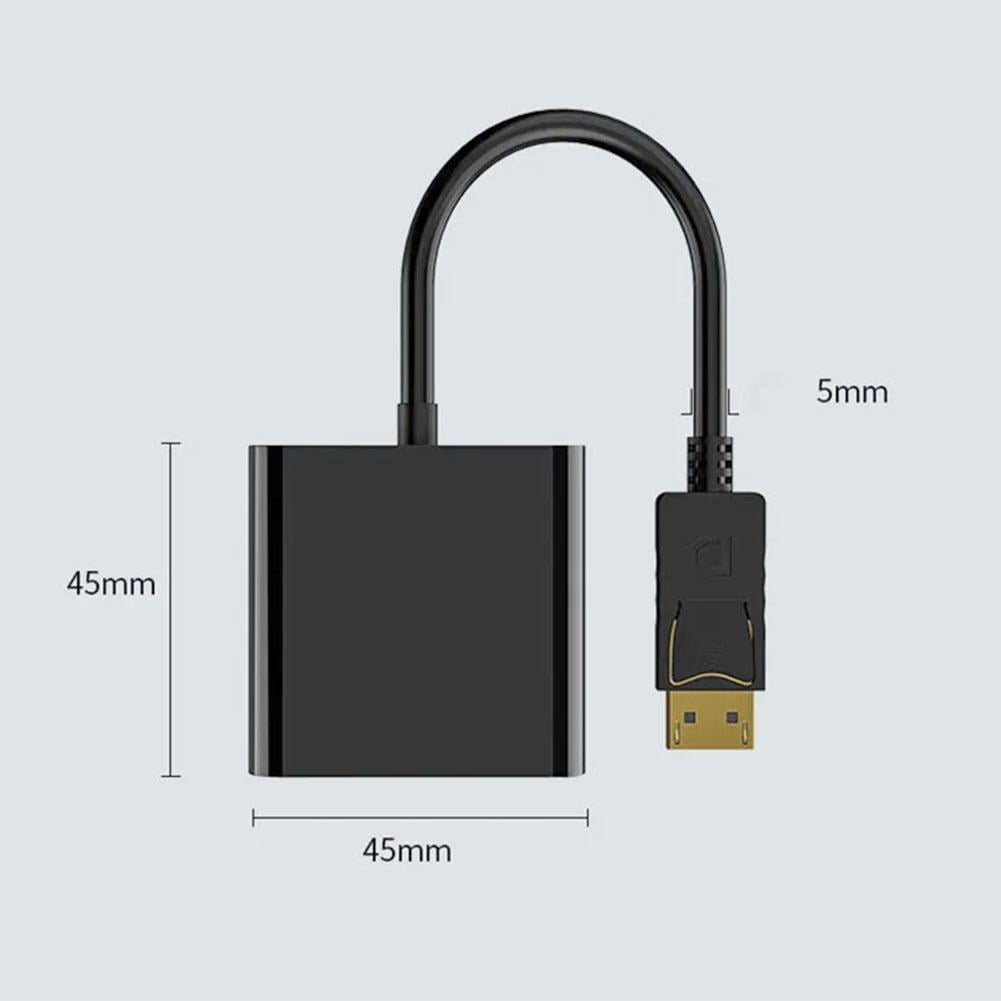 1080p DP DisplayPort Male to VGA Female Converter Adapter Cable - Image 5