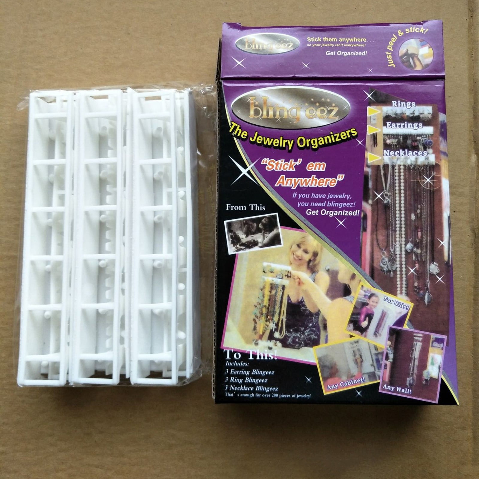 Adhesive Curtain Rod Hooks 9 in 1 Adhesive Paste Wall Hanging Storage Hooks Jewelry Display Organizer Necklace Hanger Newyear Arrival! White - Image 7