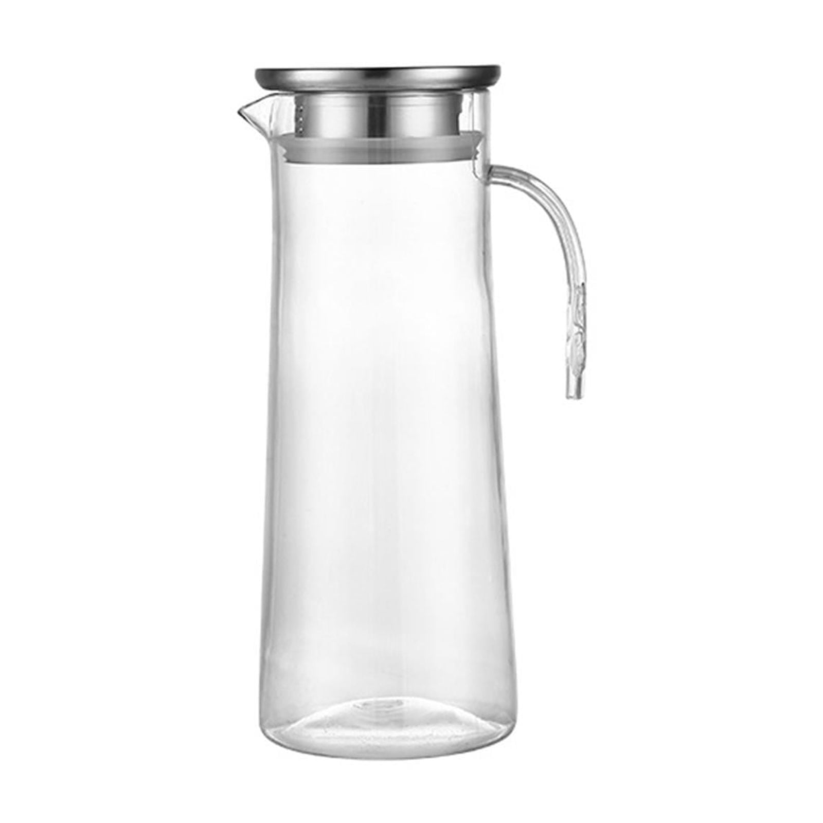 JWDX Glass and Bottle Clearance, Pitcher Glass Pitcher with Handle and Lid 61.5 Oz Handmade Water Jug for Hot/Cold Water Ice Lemon Tea and Juice Beverage GY1 - Image 1