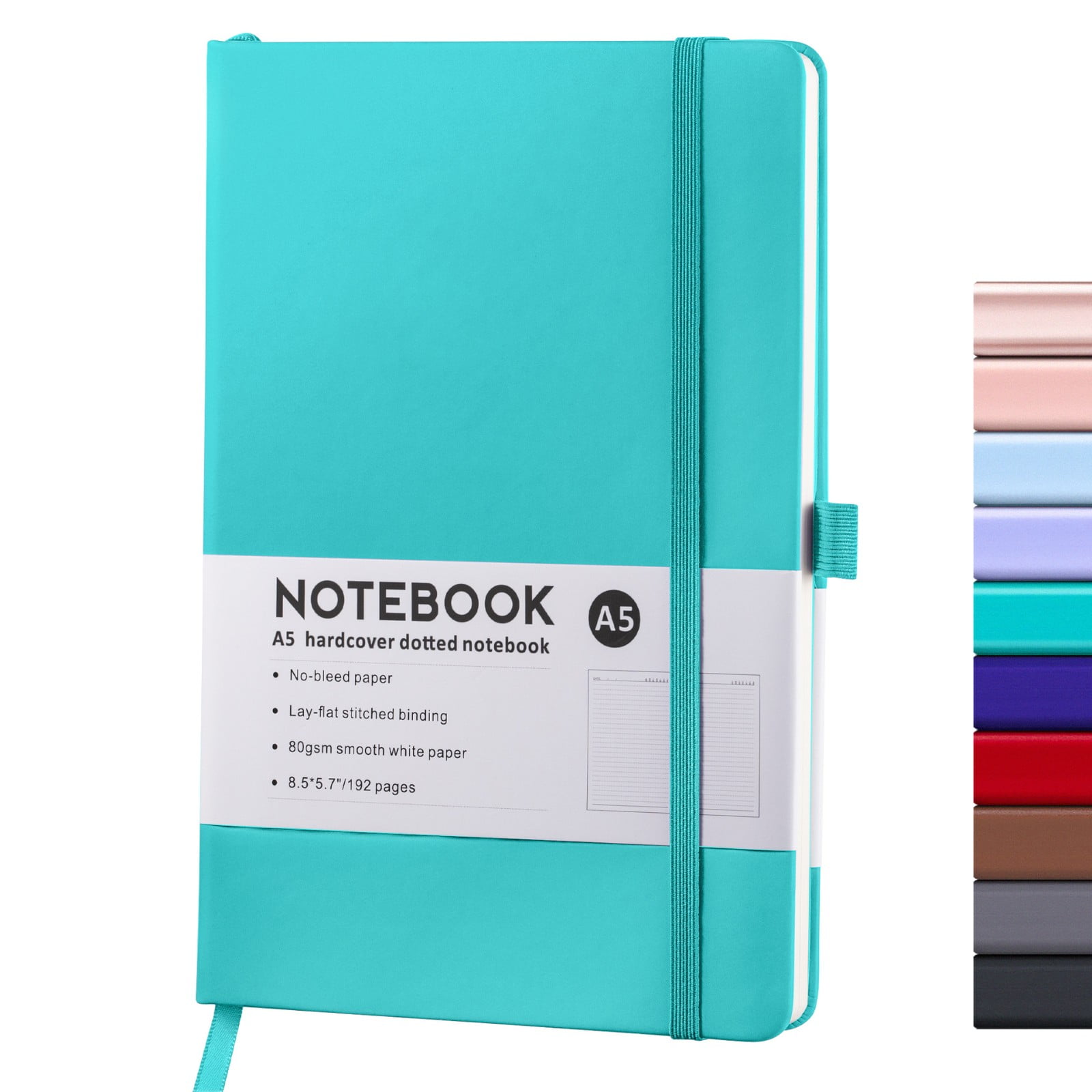 Blank Notebooks Lined Classic Pocket Notebook Journal [ Leather Hard Cover ][ 100 Gsm ] [ Ruled ] Premium Thick Paper with Inner Pocket 3.5 Newyear Arrival! A 1-Blue2 - Image 2