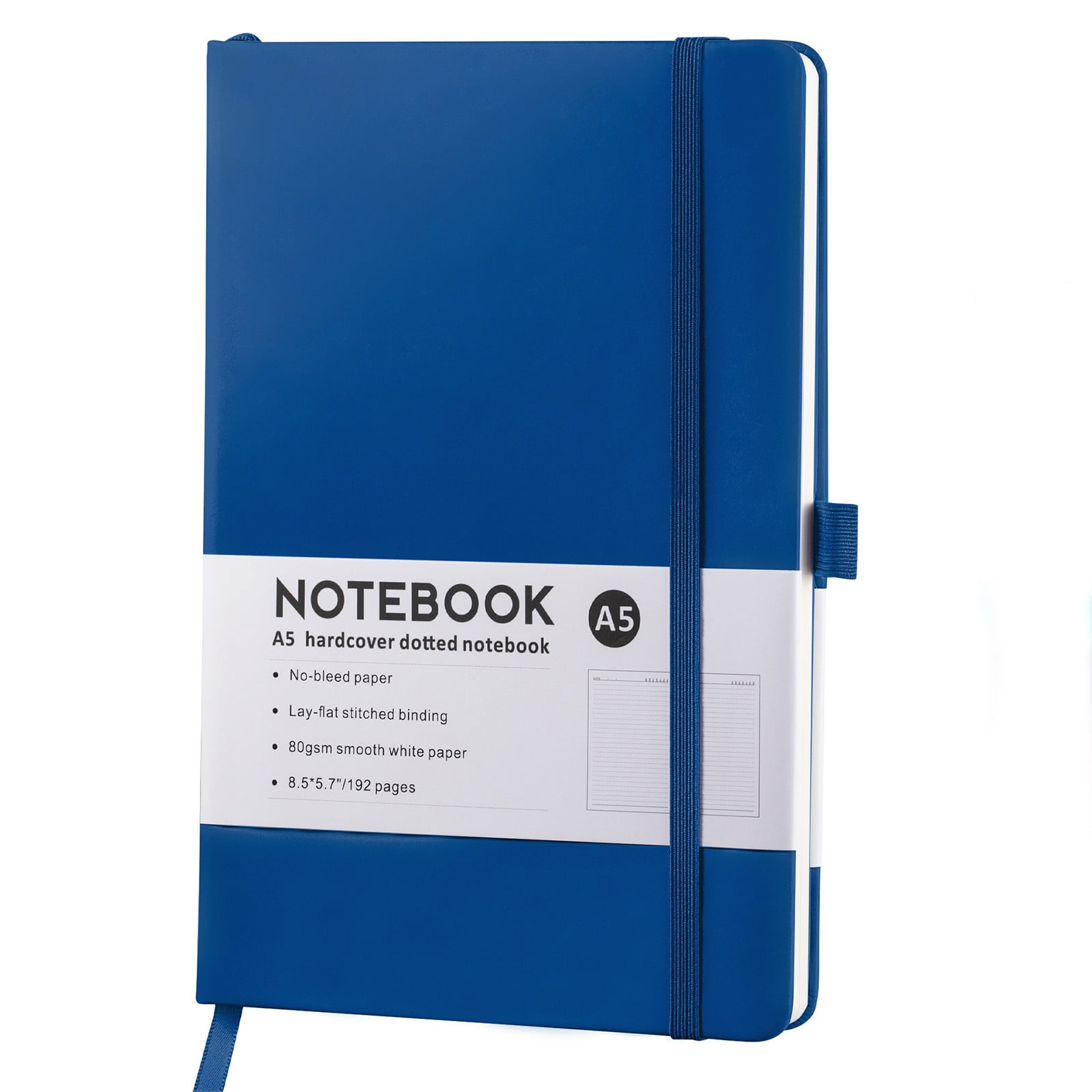 Blank Notebooks Lined Classic Pocket Notebook Journal [ Leather Hard Cover ][ 100 Gsm ] [ Ruled ] Premium Thick Paper with Inner Pocket 3.5 Newyear Arrival! A 1-Blue2 - Image 3
