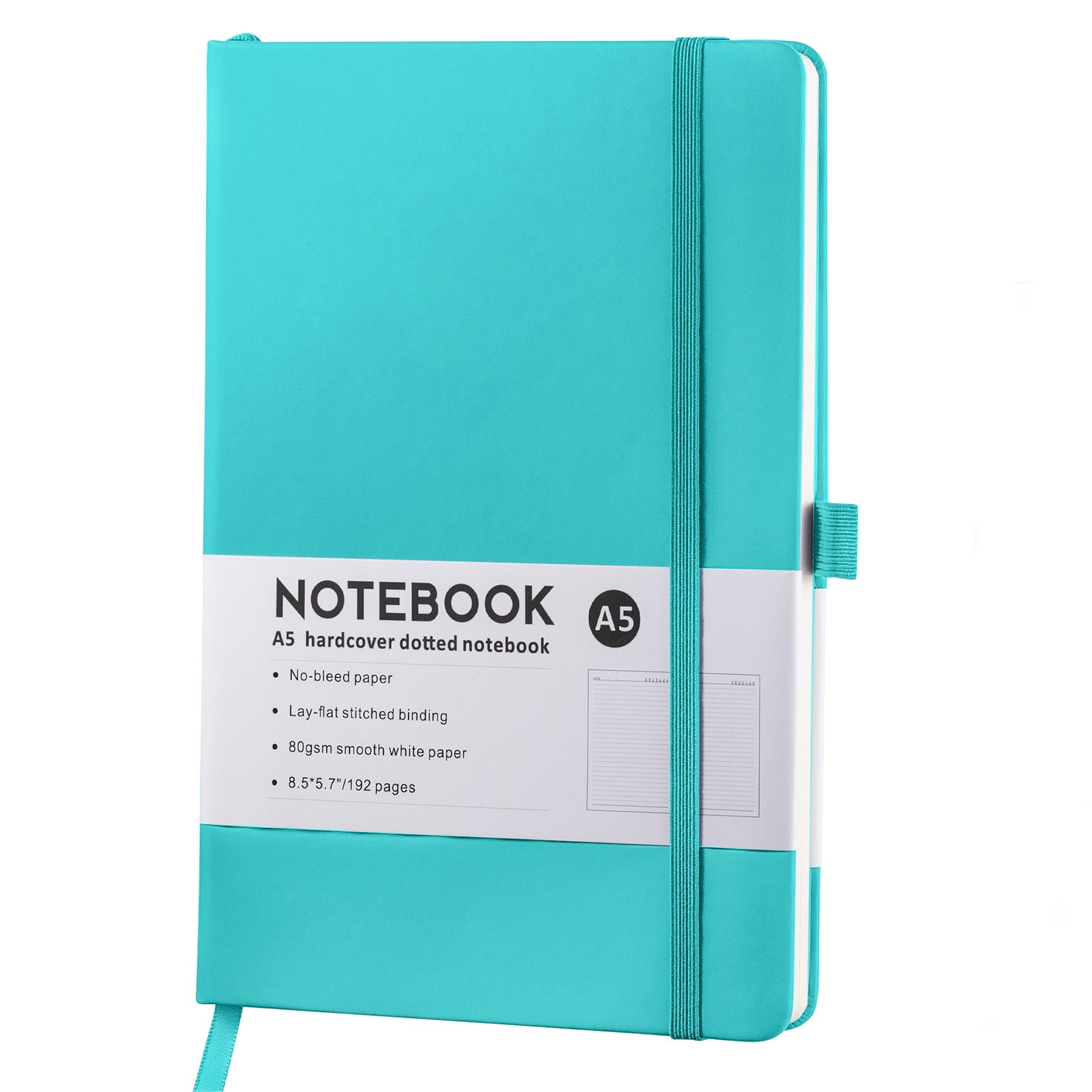 Blank Notebooks Lined Classic Pocket Notebook Journal [ Leather Hard Cover ][ 100 Gsm ] [ Ruled ] Premium Thick Paper with Inner Pocket 3.5 Newyear Arrival! A 1-Green - Image 5