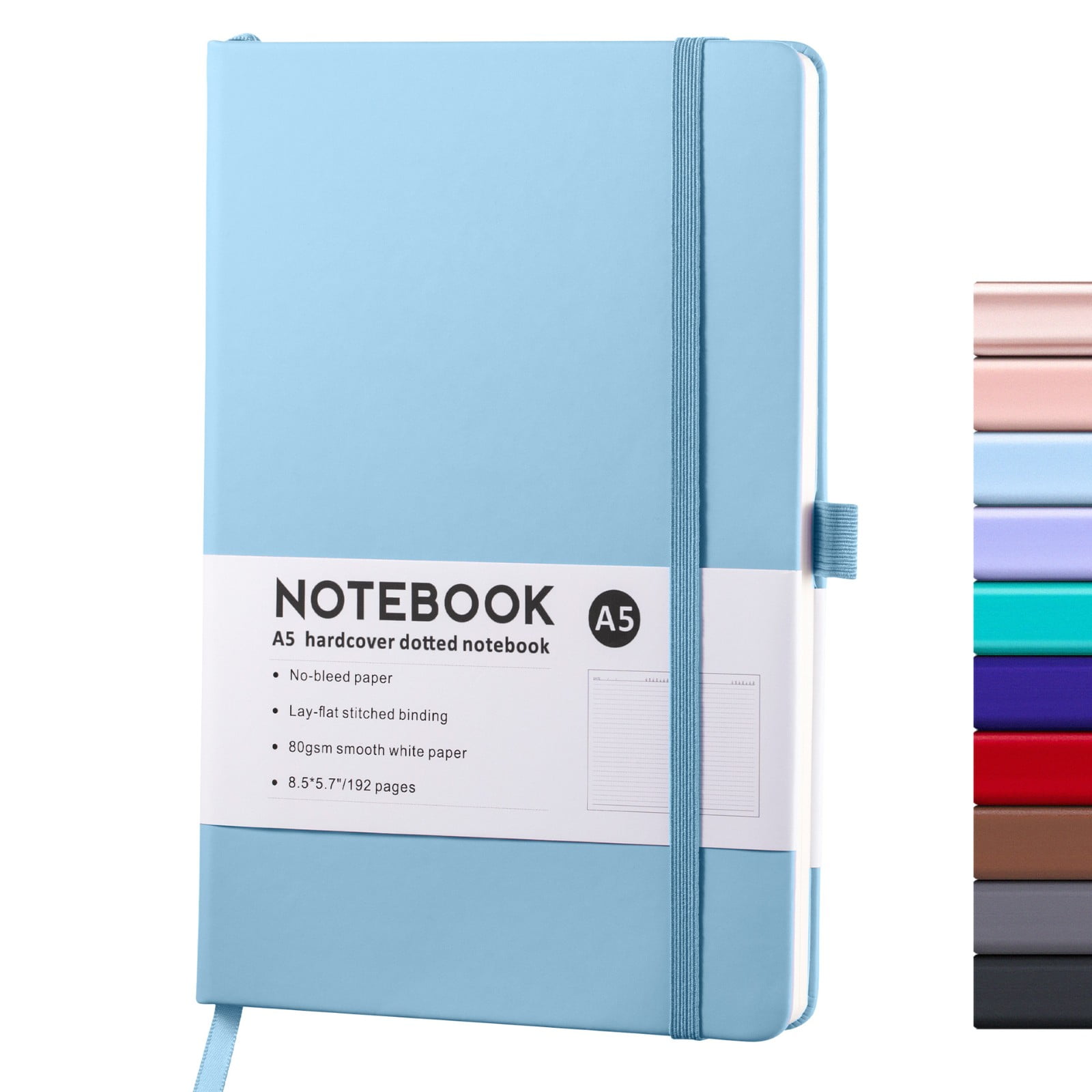 Blank Notebooks Lined Classic Pocket Notebook Journal [ Leather Hard Cover ][ 100 Gsm ] [ Ruled ] Premium Thick Paper with Inner Pocket 3.5 Newyear Arrival! A 1-Rose Gold - Image 6