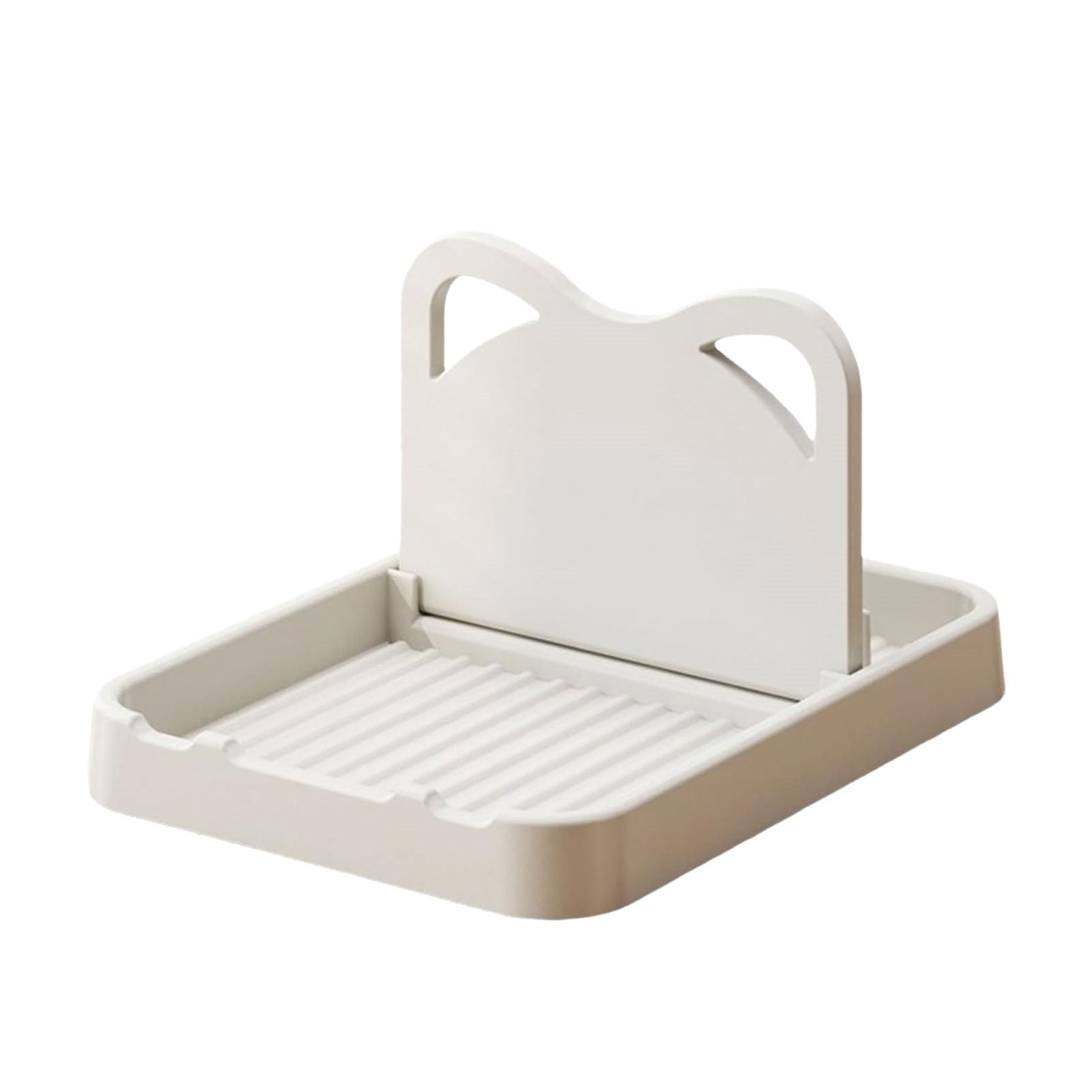 JWDX Rack Clearance, Spoon Rest with Lid Holder: Foldable Silicone Spoon Holder High Temperature Spoon Organizer Spatula Holder for Kitchen Counters and Stove Tops White - Image 1