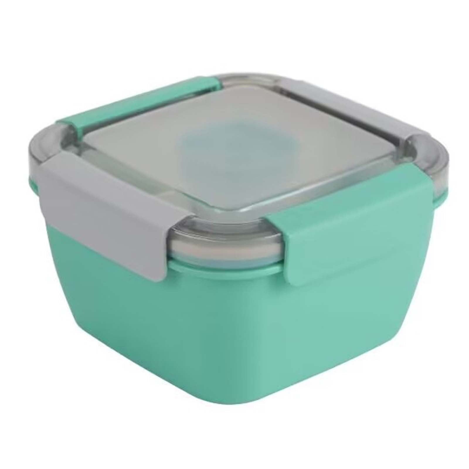 JWDX Food Storage, Light Meal Salad Box Japanese Style Double Layer Compartment Lunch Box, Kitchen Supplies Clearance, 1Pc Portable Box and Salad Bowl Combo Keep Your Food Fresh and Organized Green - Image 1