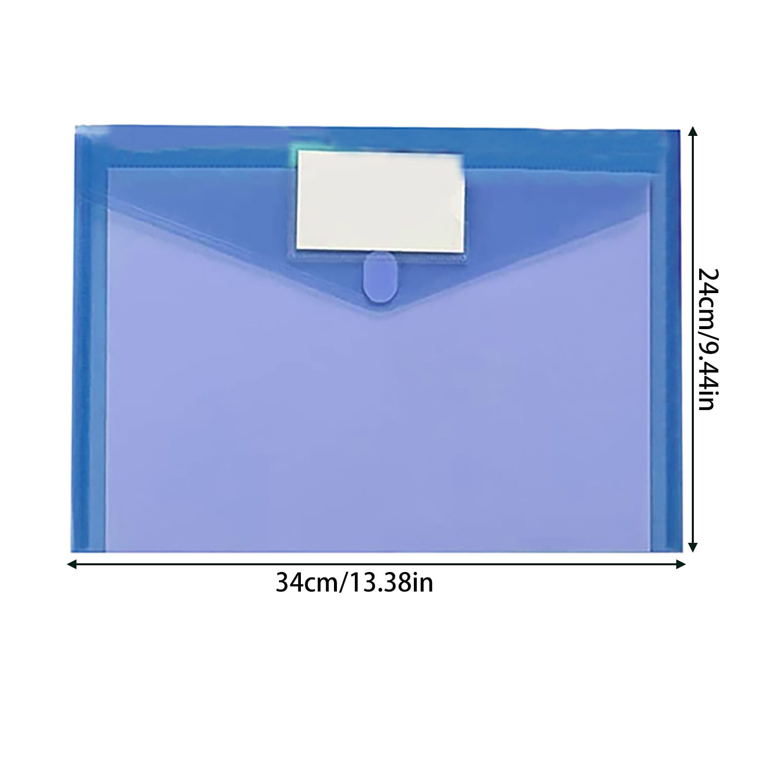 Zip Pencil 2 Pack Plastic Envelopes Poly Envelopes Sooez Clear Document Folders Us Letter A4 Size Newyear Arrival! Blue Purple - Image 7