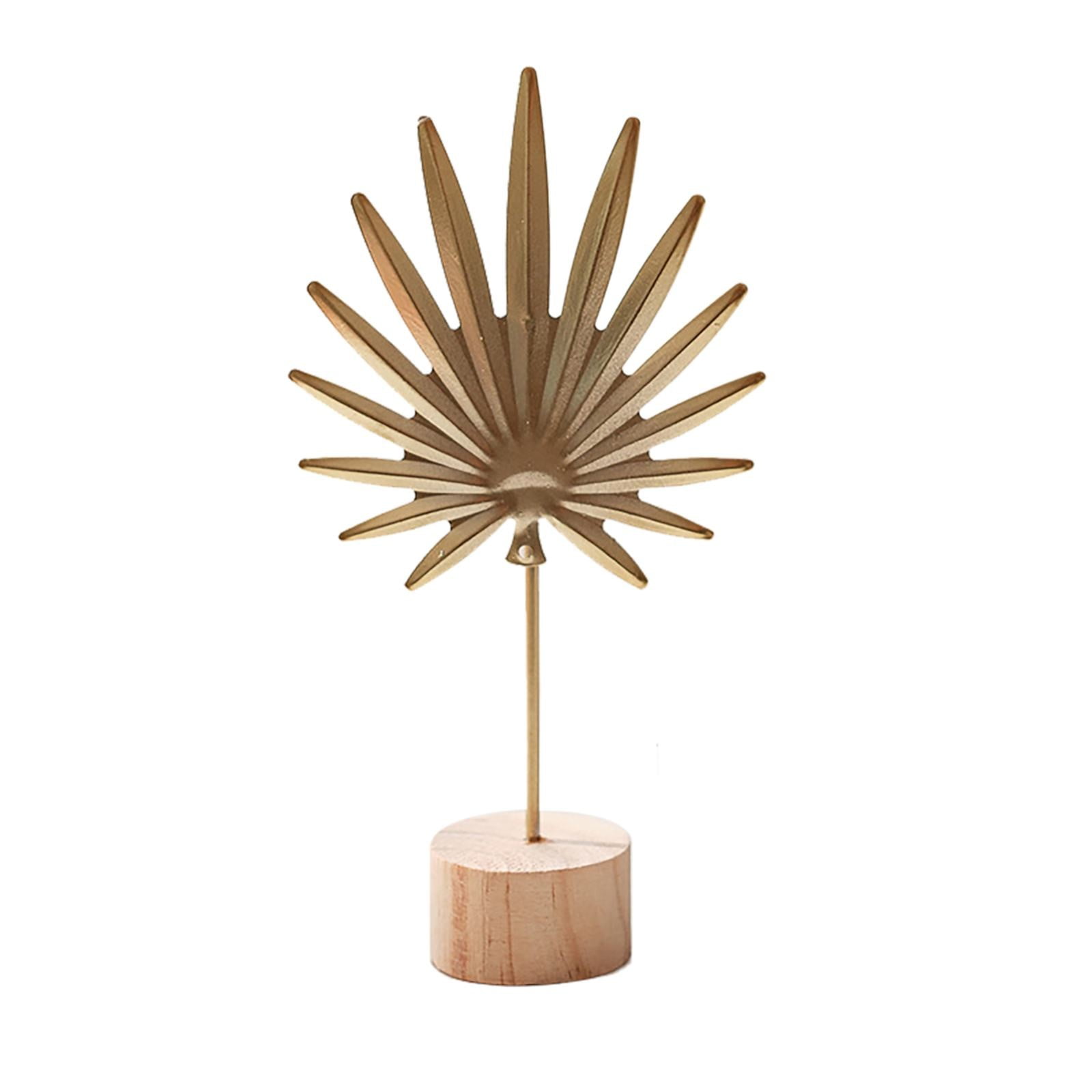 Leaf Decor Metal Golden Leaf Ornaments and Base Modern Simple Gold Leaf Table Sculpture for Living Room Bedroom Bookshelf Desktop Decoratio, Valentines Day Decorations: Desktop Ornament Gold5 - Image 2