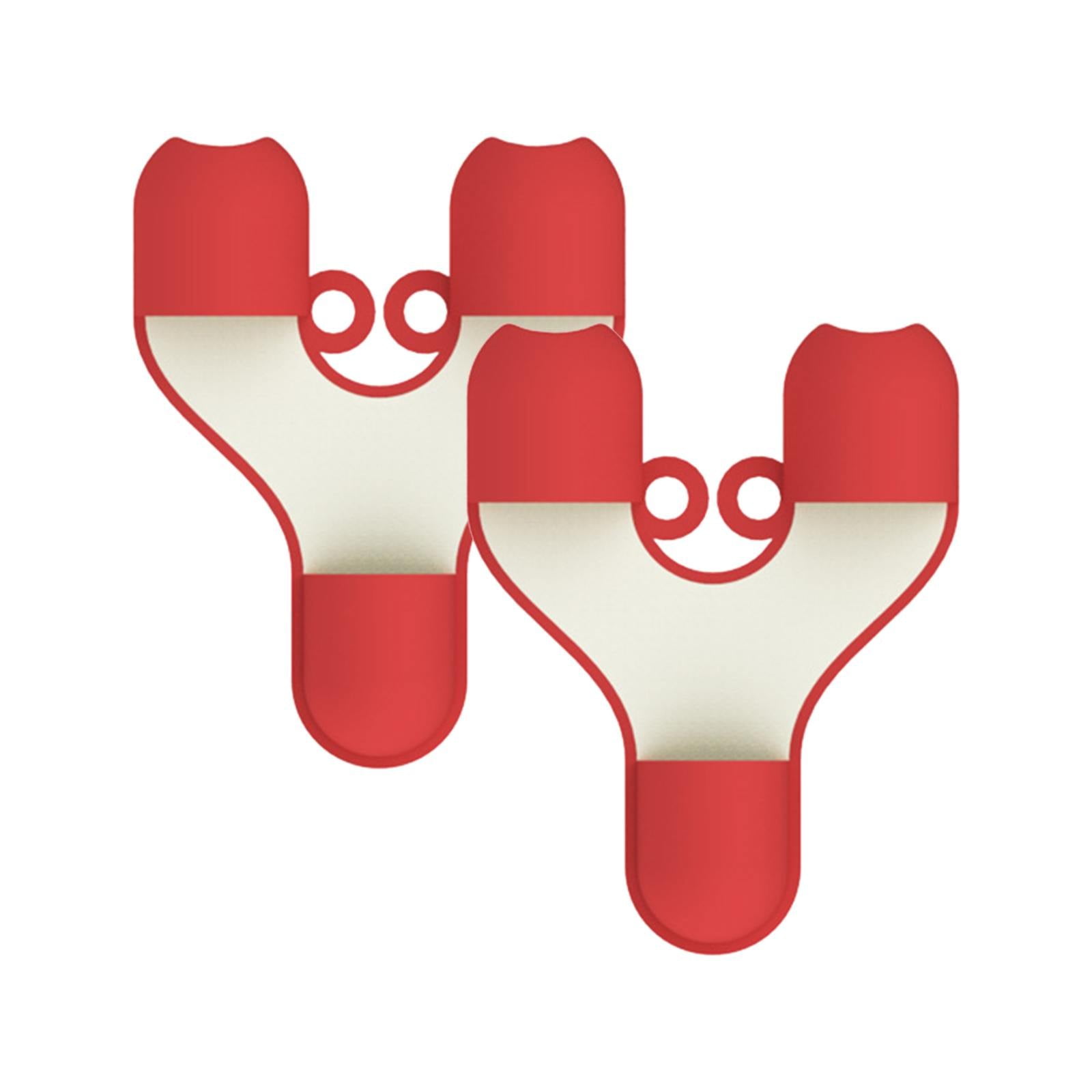 JWDX Oven Mitts Clearance, Mini Silicone Finger Oven Finger Food Tongs Kitchen Dishes Silicone Oven Heat Insulated Finger Glove Microwave Oven Silicone Non Slip Holder Kitchen Accessories Red - Image 1