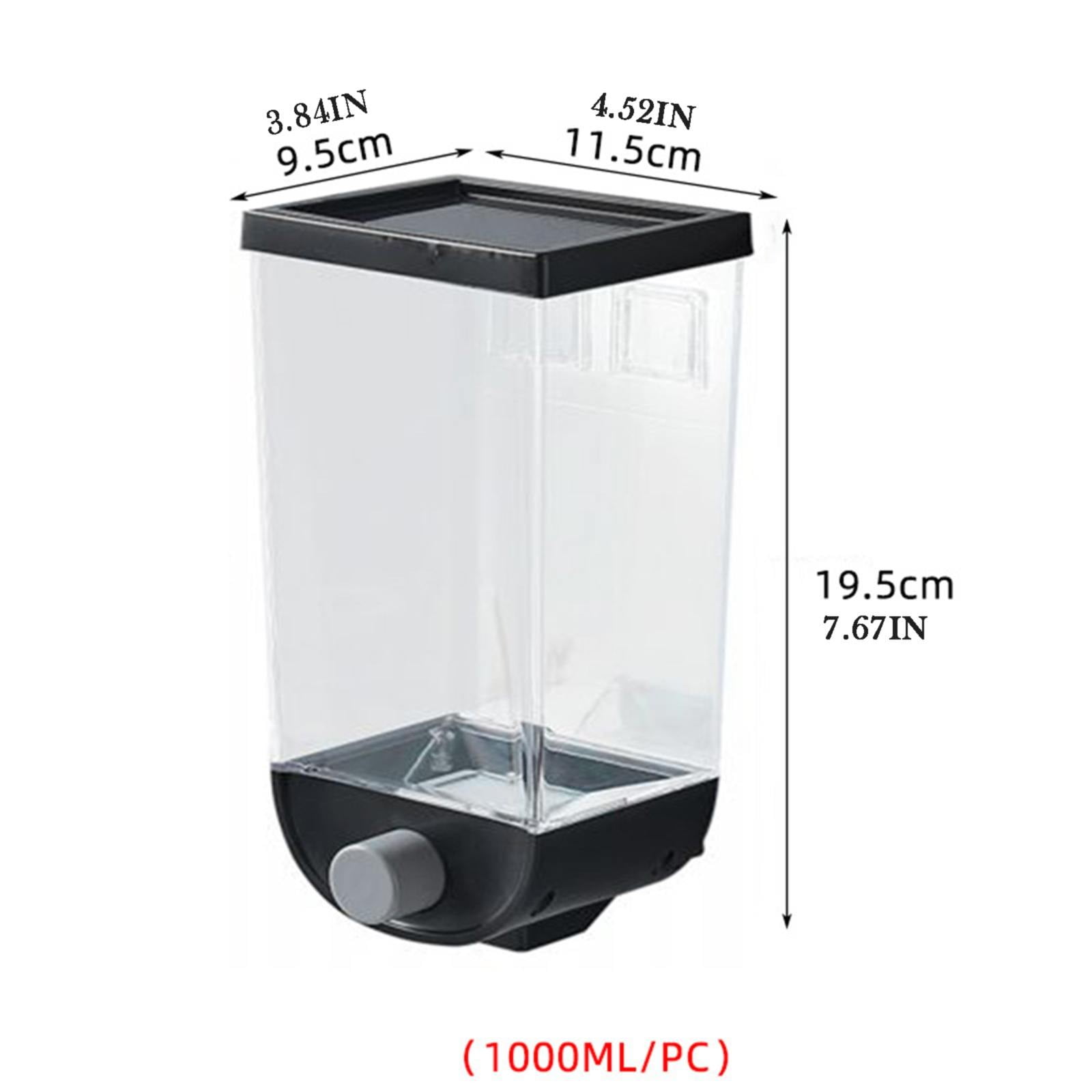 JWDX Storage Containers Clearance, Cereal Dispenser Countertop Cereal Containers Storage 1.5L /1Lorganization and Storage Containers for Kitchen Dry Food Dispenser for Rice Grains Snack Oatmeal BK1 - Image 3