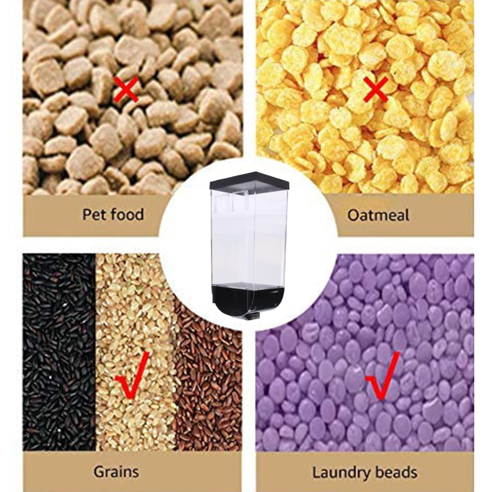 JWDX Storage Containers Clearance, Cereal Dispenser Countertop Cereal Containers Storage 1.5L /1Lorganization and Storage Containers for Kitchen Dry Food Dispenser for Rice Grains Snack Oatmeal BK2 - Image 5