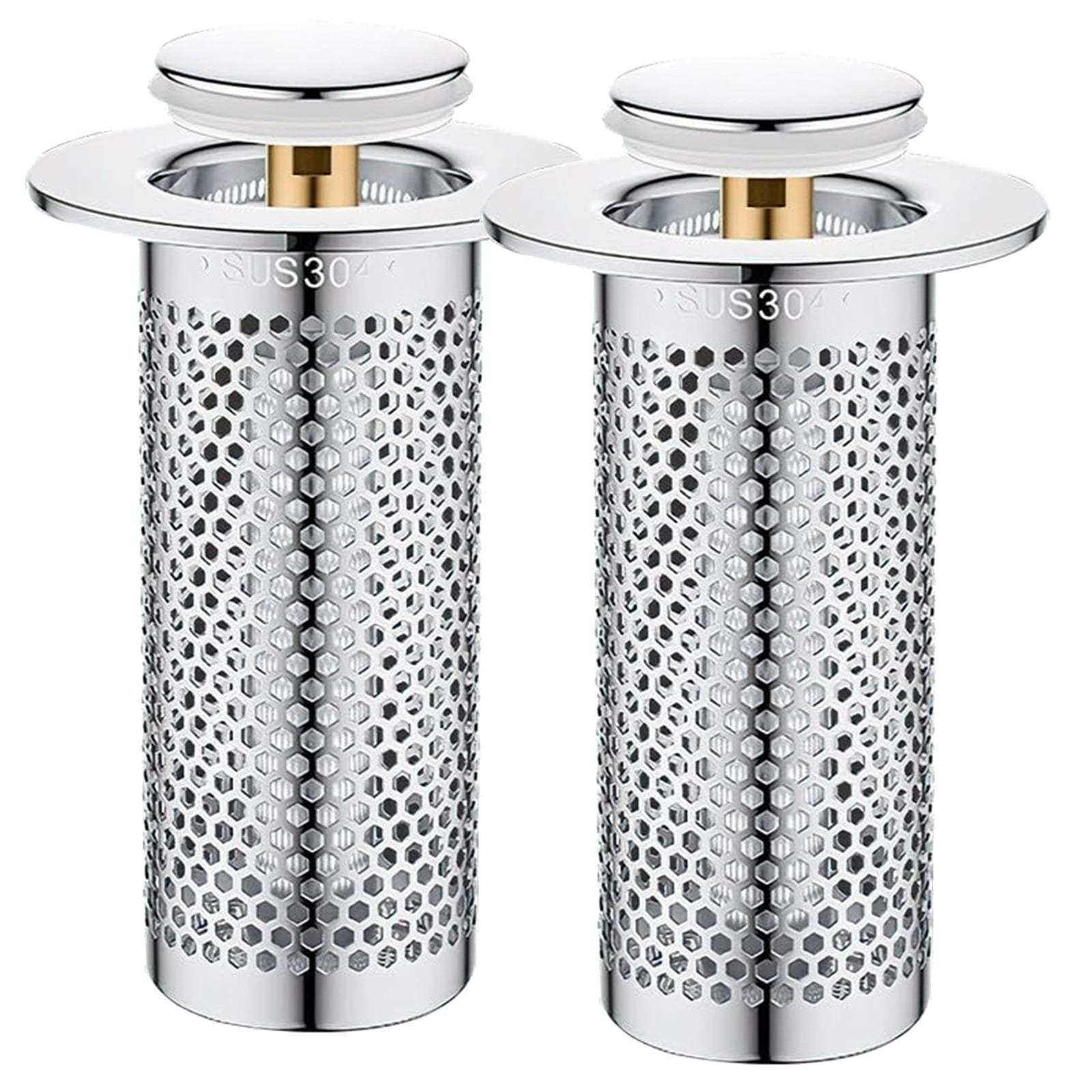 JWDX Drain Rack Clearance, Stainless Steel Floor Drain Filter 2025 New Bathtub Sink Strainer Up Sink Filter Rustproof Sink Strainer Bathroom Sink Strainer for Kitchen Bathtub D - Image 1