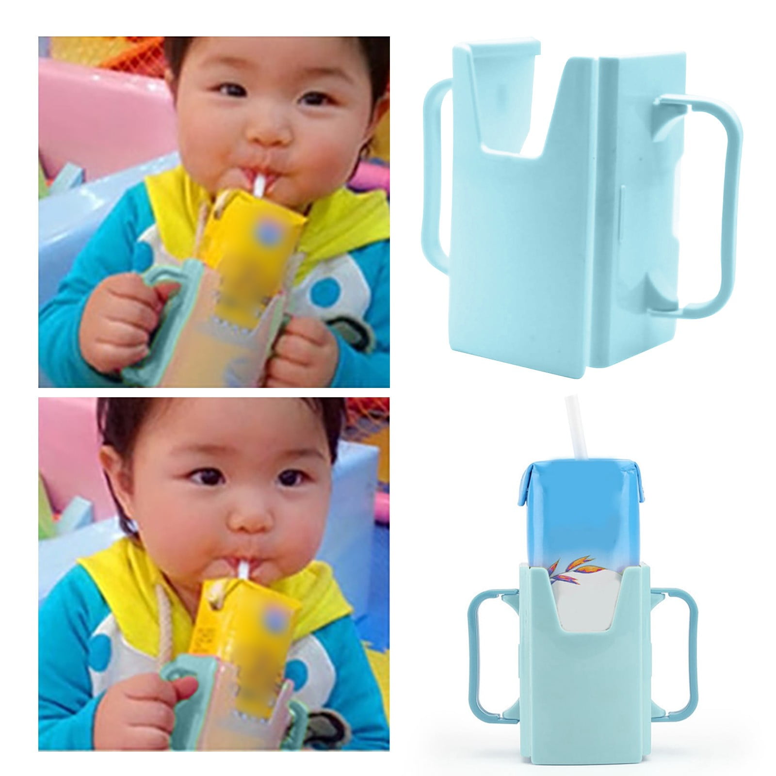 JWDX Juice Box Holder Clearance, 2025 Japanese and Korean Infant Water Cup Holder Carton Milk Adjustable Anti Spill Container Baby Milk and Water Cup Holder A - Image 2