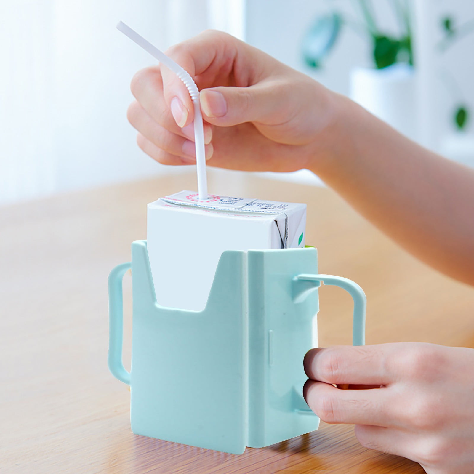 JWDX Juice Box Holder Clearance, 2025 Japanese and Korean Infant Water Cup Holder Carton Milk Adjustable Anti Spill Container Baby Milk and Water Cup Holder A - Image 4