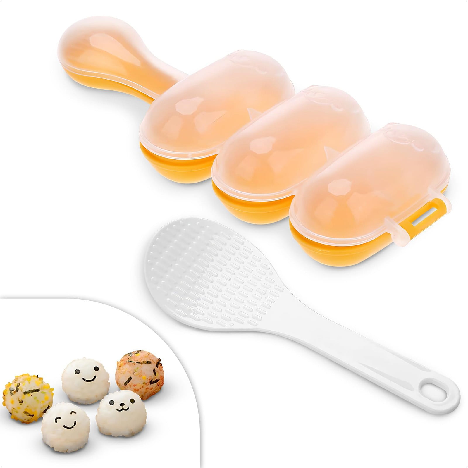 JWDX Cake Mould Clearance, Rice Maker with Rice Kitchen Cooking Tools for Home Kitchen Rice Rice Shaper Rice Shaker Maker Yellow - Image 3