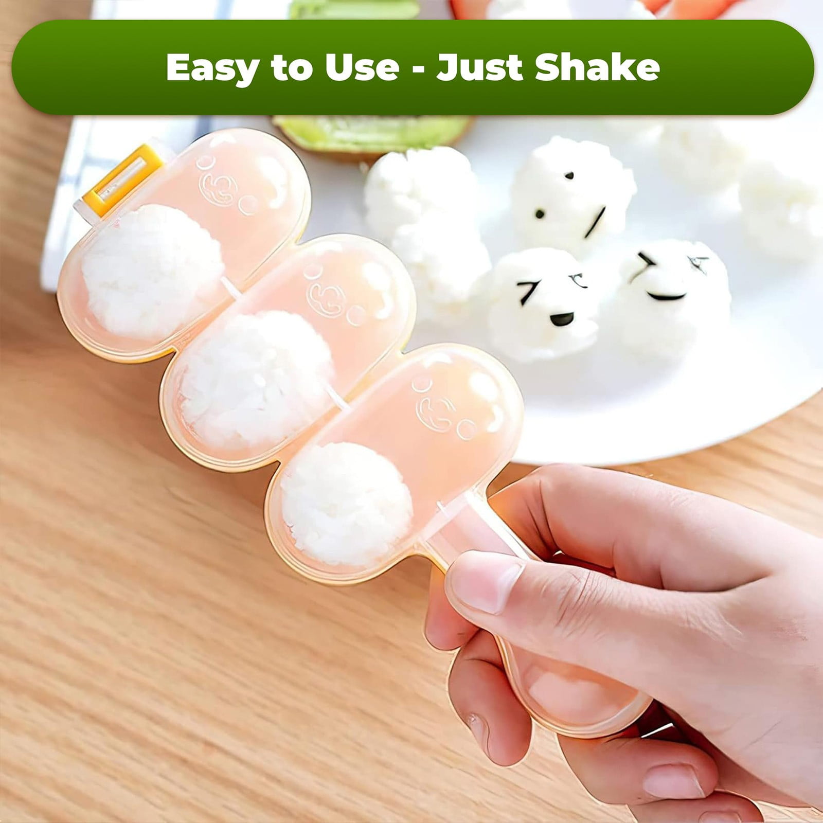 JWDX Cake Mould Clearance, Rice Maker with Rice Kitchen Cooking Tools for Home Kitchen Rice Rice Shaper Rice Shaker Maker Yellow - Image 5