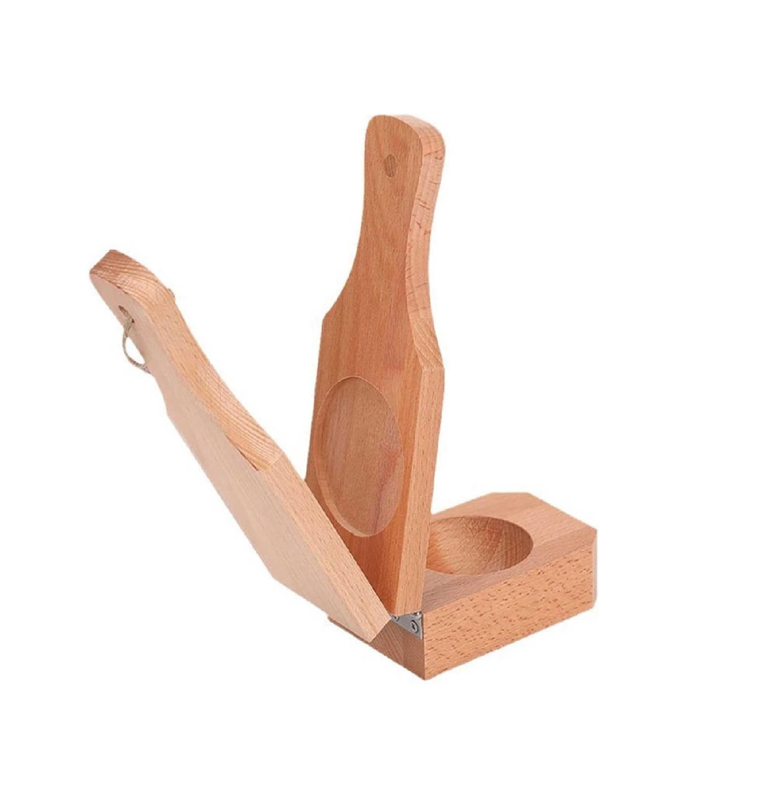 JWDX Bakeware Clearance, Wooden with Handle 2 in 1 Portable Wooden Banana Maker Wood Latin Cooking Utensil for Making Stuffed Gold - Image 1