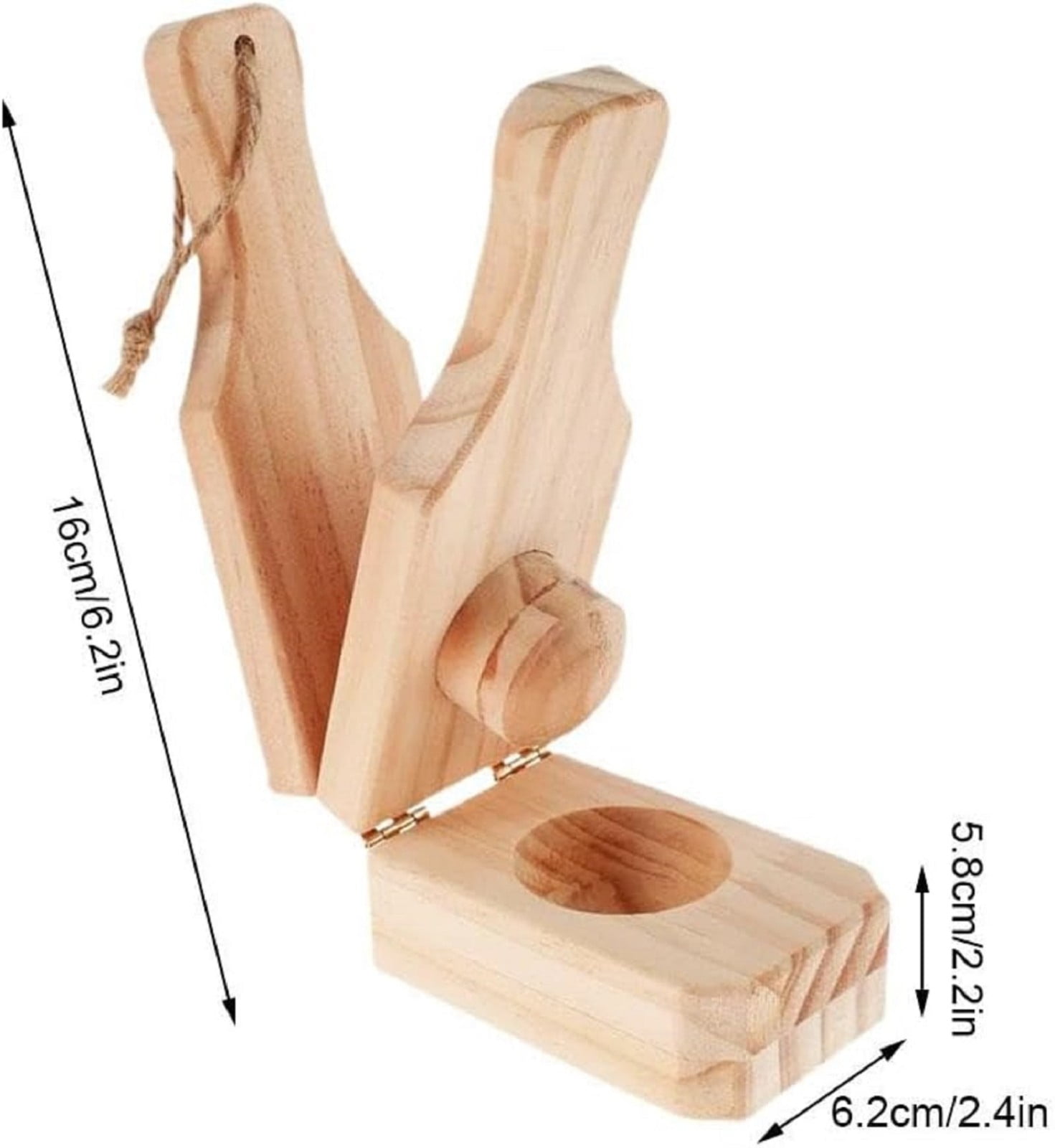 JWDX Bakeware Clearance, Wooden with Handle 2 in 1 Portable Wooden Banana Maker Wood Latin Cooking Utensil for Making Stuffed Gold - Image 4