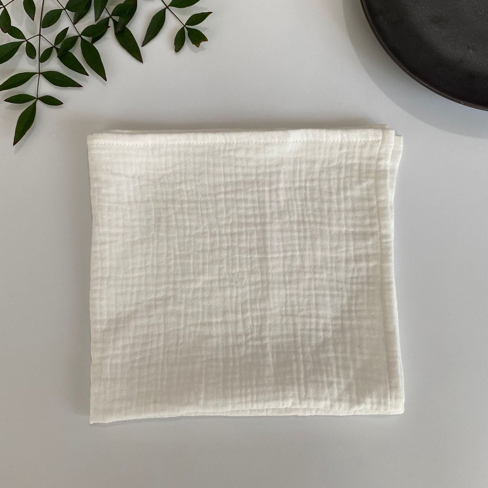 JWDX Placemat Clearance, Table Napkins Cloth Green Cotton Napkin Reusable Christmas Table Decor Napkins As shown - Image 5
