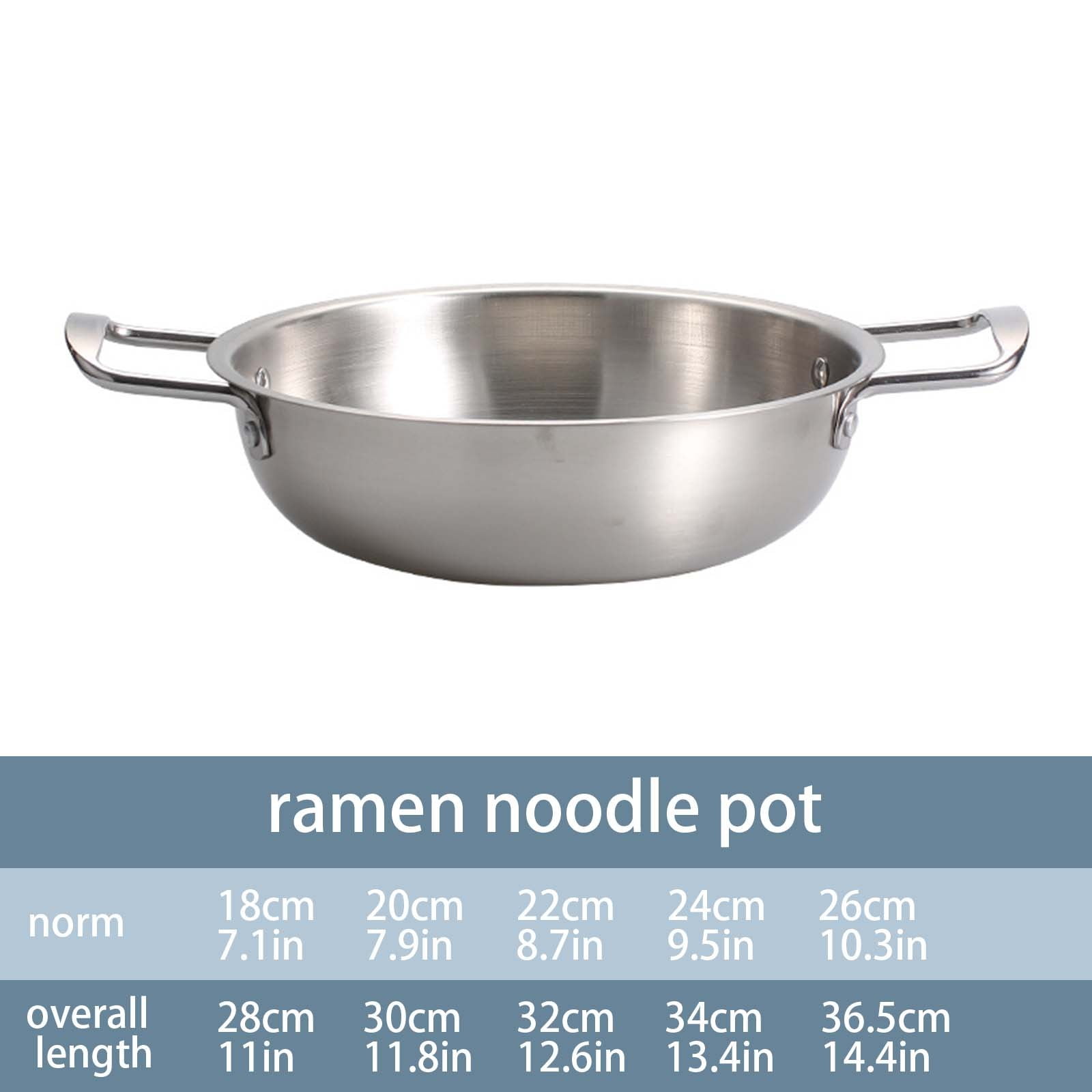 JWDX Stainless Steel Instant Noodle Pot Clearance, 7.1