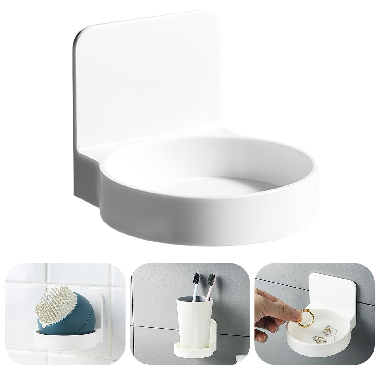 JWDX Rack Clearance, Wall Mounted Cup Holder Versatile Saving Cup Organizer for Home Bathroom As shown - Image 2