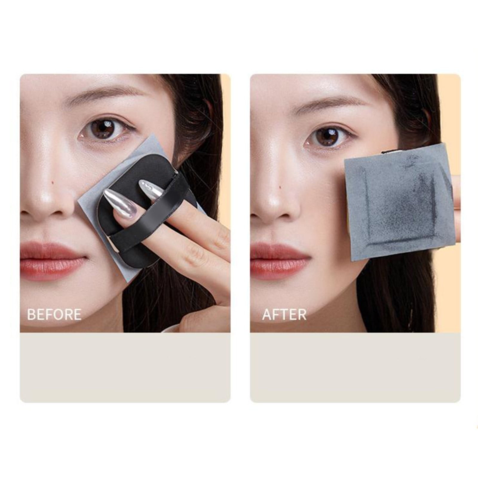 JWDX Oil Blotting Paper Clearance, 100Pcs Oil Blotting Sheets for Paper Portable Oil Absorption Paper with Portable Case Makeup Puff for Oil Skin Does Not Take off Makeup and Makeup Hol As shown - Image 7