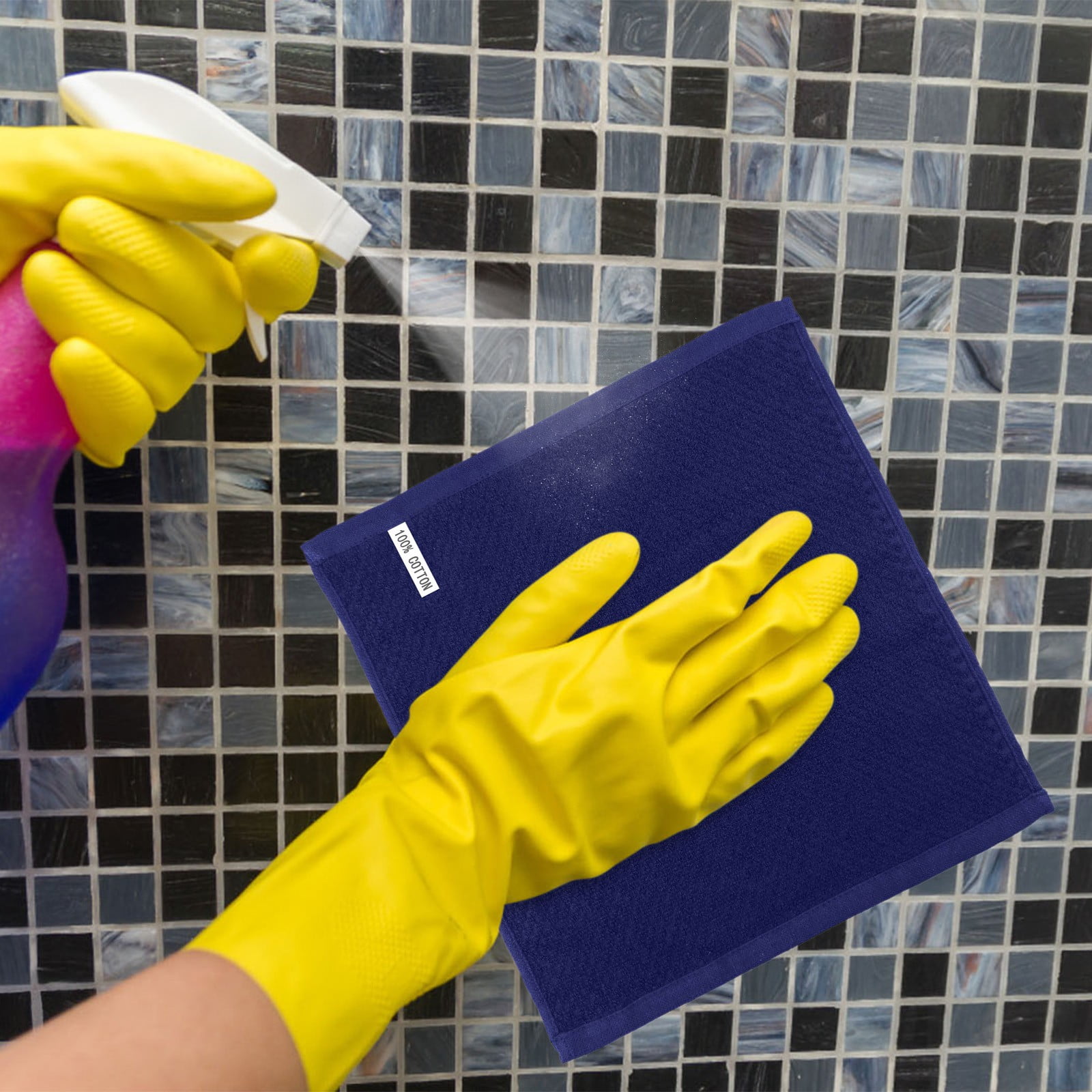 JWDX Wipes Clearance, Cleaning Kitchen Fast Absorbent Microfiber Towels Rags and Cloths Drying Super Cotton Dish Dish Soft Kitchen Dishcloths Towels Dish Cloth Microfiber Wipes BU1 - Image 2