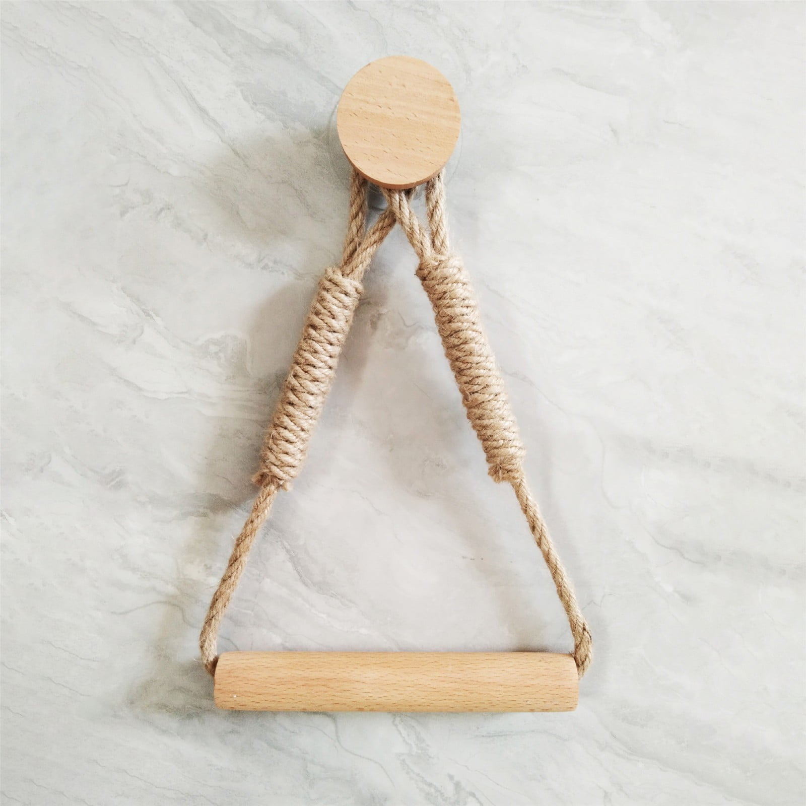 JWDX Rack Clearance, Unique Boho Toilet Paper Holder Hanging Tissue Holder for Bathroom Decorative Wood Paper Towel Rack Saving Over The Door Design Stylish Towel Holder for Bathroom As shown - Image 8