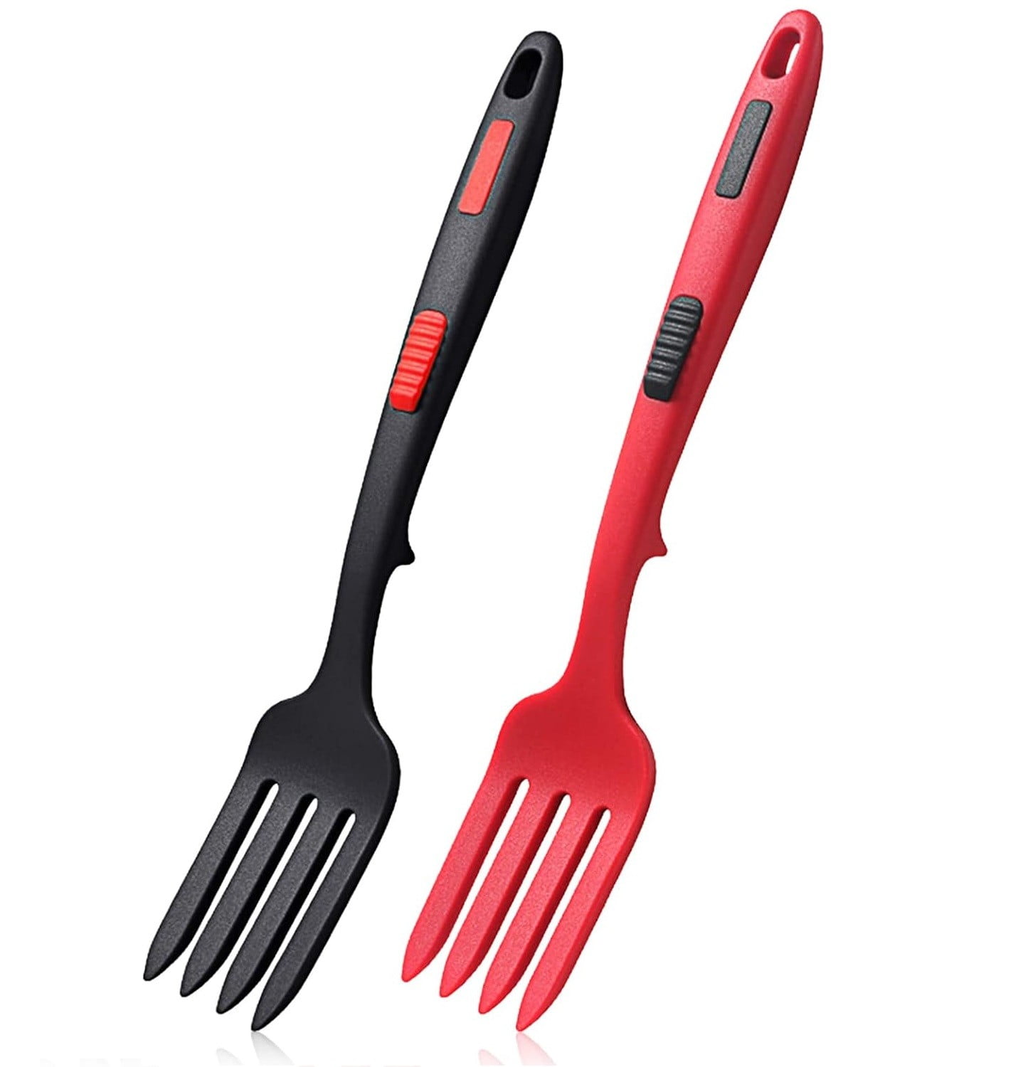 JWDX Cooking Utensils Clearance, 2Pcs Silicone Flexible Fork Heat Cooking Fork Tools Dishwasher Kitchen Fork Kitchen Non Stick Fork for Bake and Stir Mix Ingredients Whisk Eggs As shown - Image 1