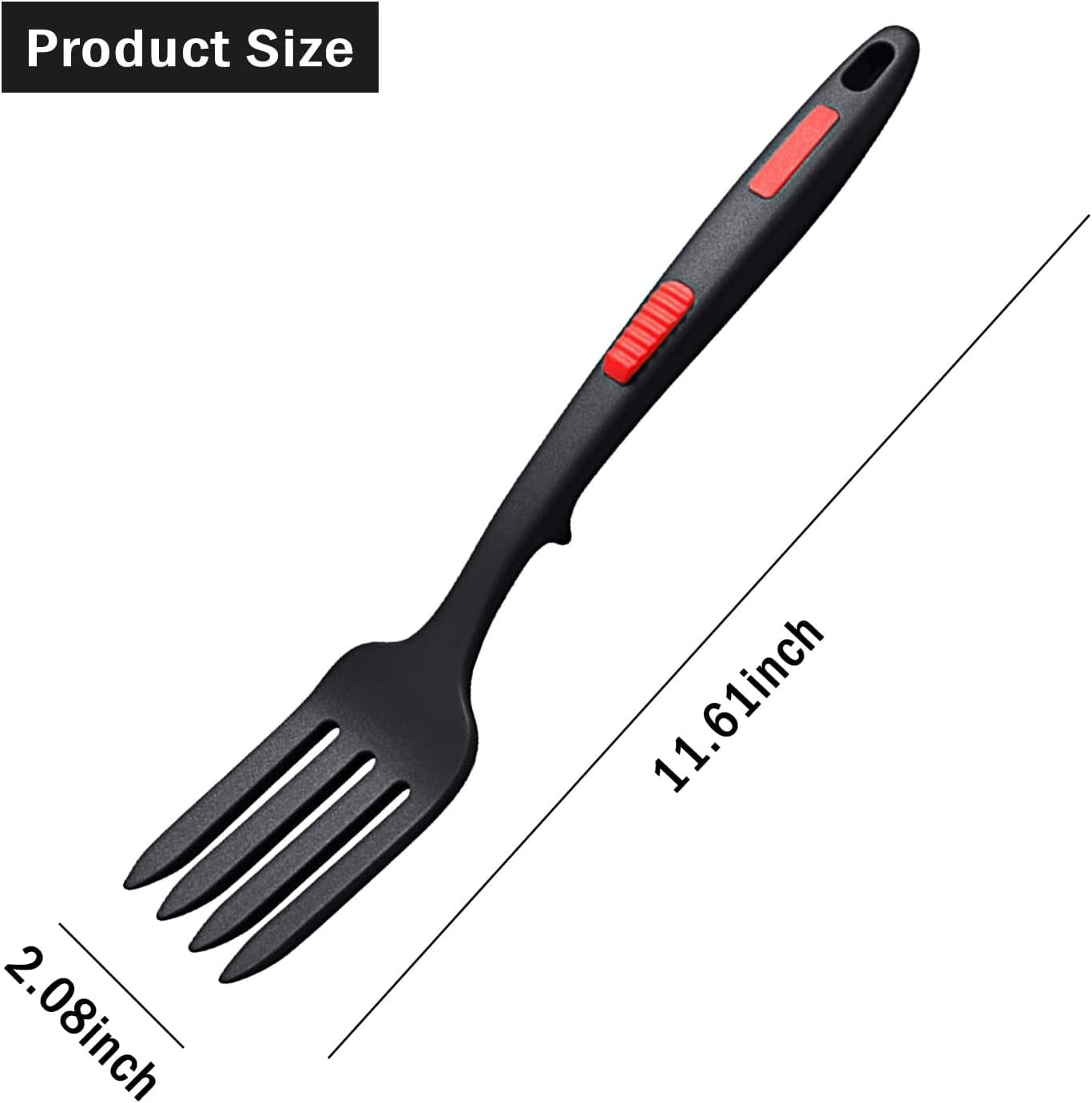 JWDX Cooking Utensils Clearance, 2Pcs Silicone Flexible Fork Heat Cooking Fork Tools Dishwasher Kitchen Fork Kitchen Non Stick Fork for Bake and Stir Mix Ingredients Whisk Eggs As shown - Image 4