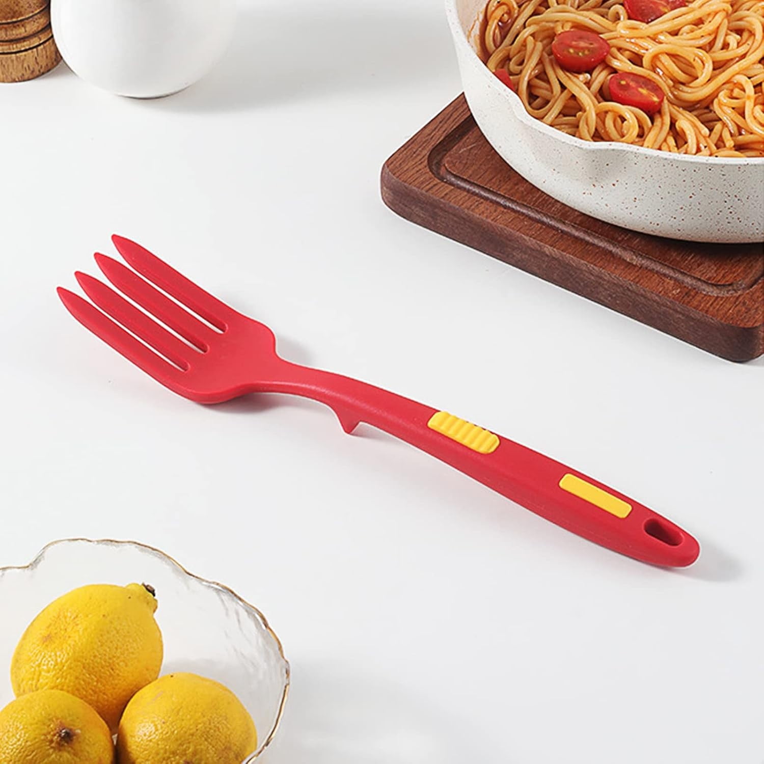 JWDX Cooking Utensils Clearance, 2Pcs Silicone Flexible Fork Heat Cooking Fork Tools Dishwasher Kitchen Fork Kitchen Non Stick Fork for Bake and Stir Mix Ingredients Whisk Eggs As shown - Image 6