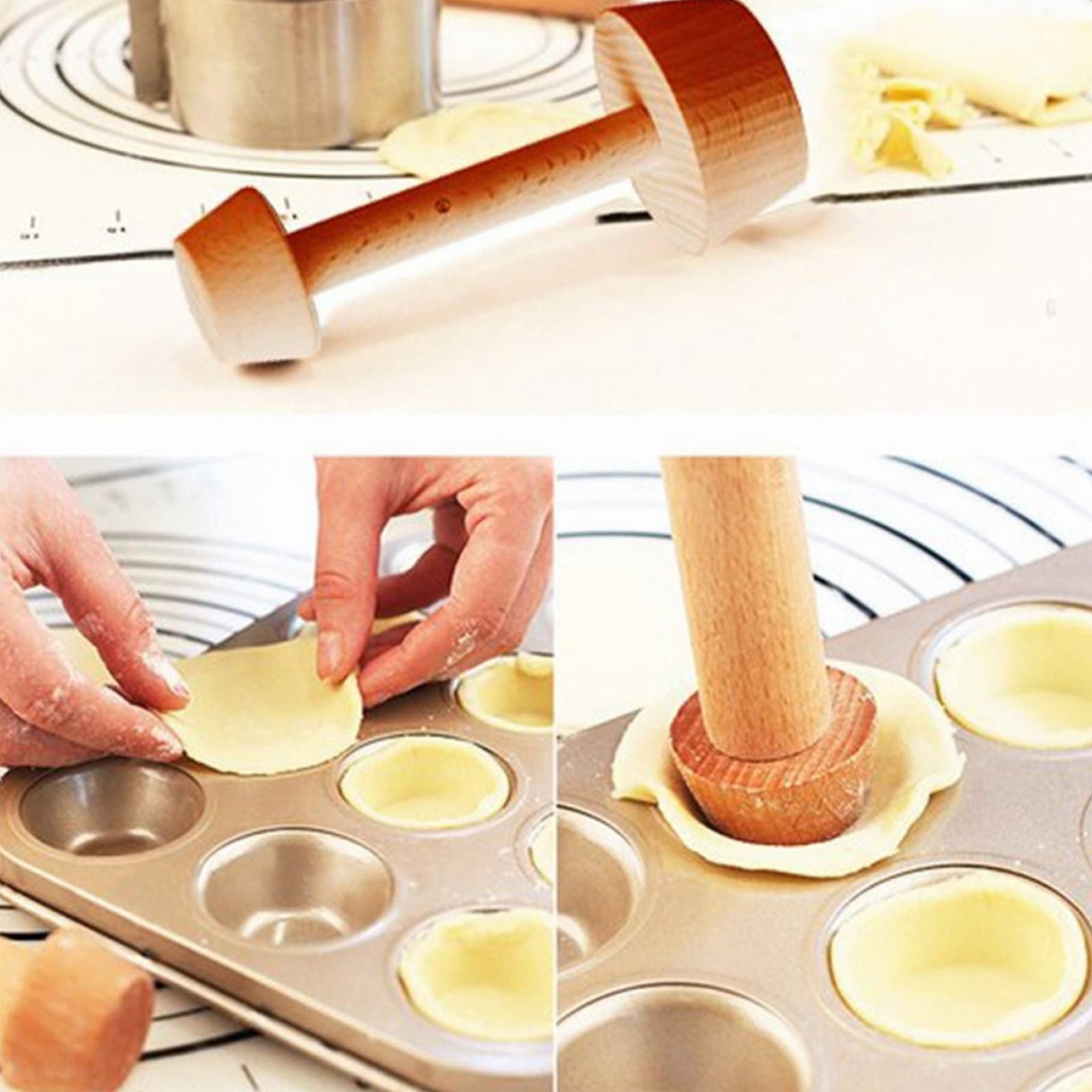 JWDX Cake Mould Clearance, Egg Mould Wooden Dough Mould Portable Egg Tray Mould Double Egg Mould As shown - Image 7