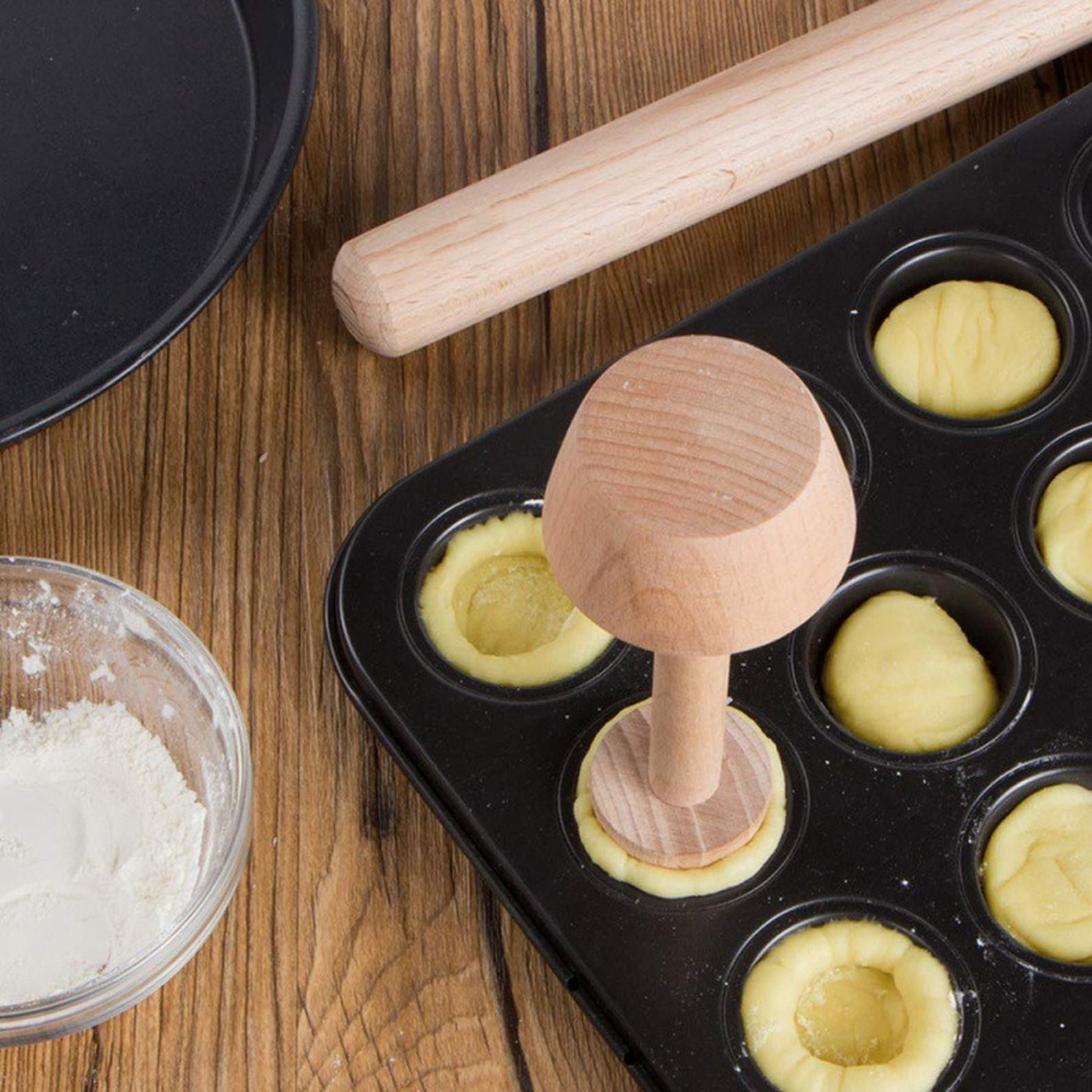 JWDX Cake Mould Clearance, Egg Mould Wooden Dough Mould Portable Egg Tray Mould Double Egg Mould As shown - Image 8