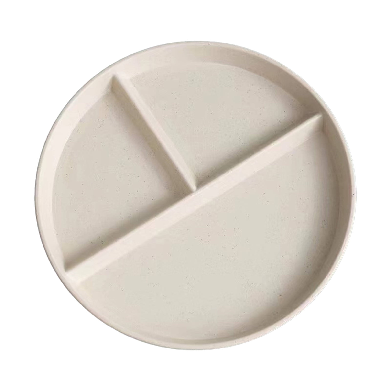 JWDX Tableware Clearance, Wheat Plates for Adults Reusable Dinnerware Set Kids Divided Plate Bariatric Plastic Salad Lunch Tray Microwave and Dishwasher BGA - Image 1
