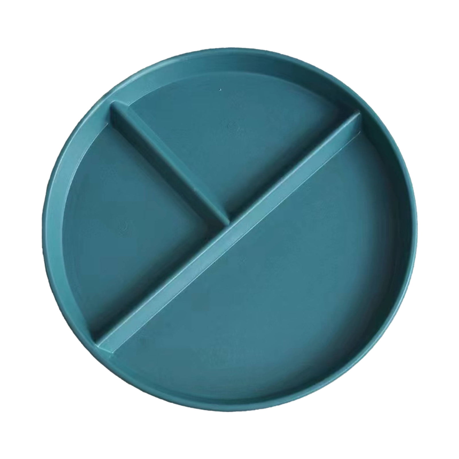 JWDX Tableware Clearance, Wheat Plates for Adults Reusable Dinnerware Set Kids Divided Plate Bariatric Plastic Salad Lunch Tray Microwave and Dishwasher BU2 - Image 1