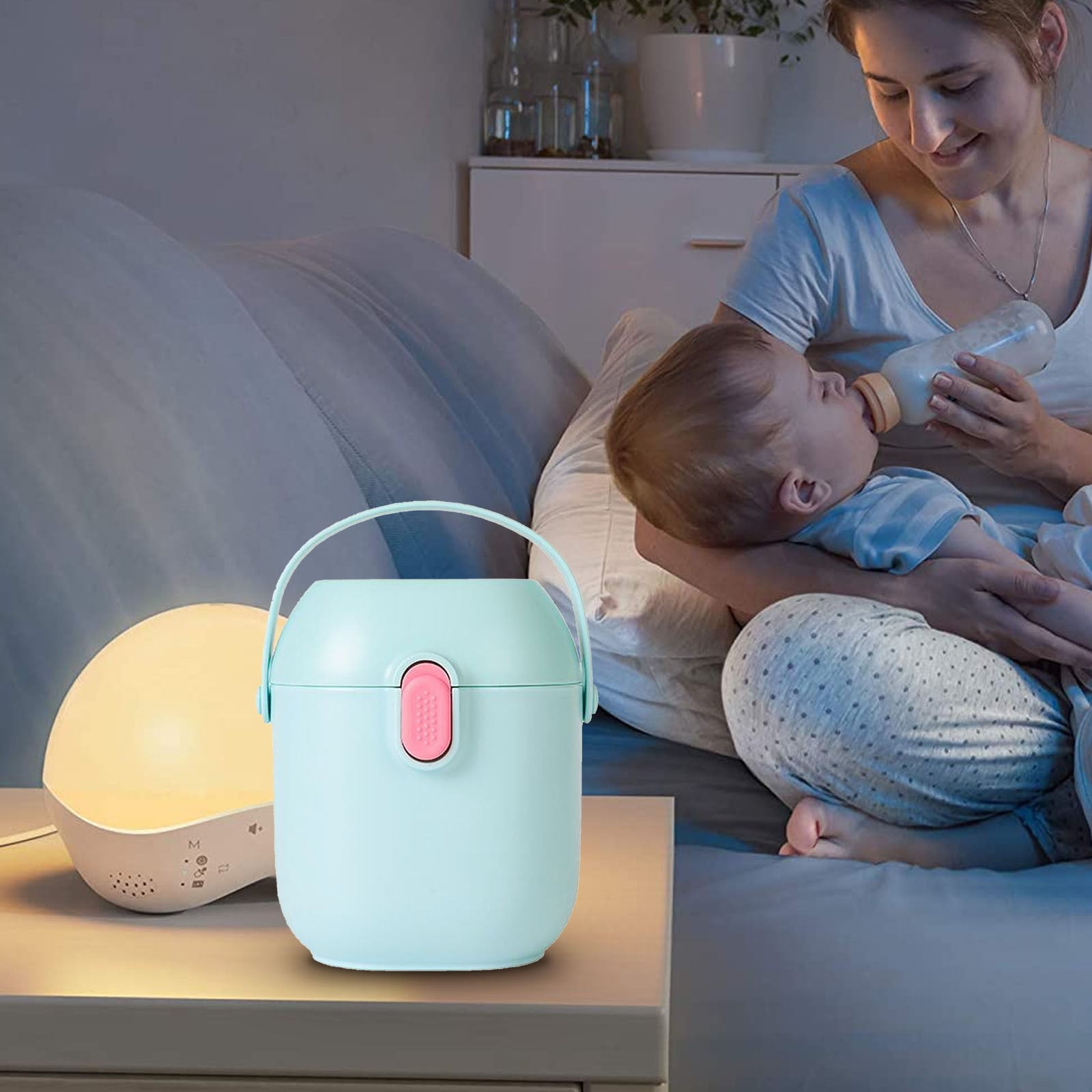 JWDX Food Storage Clearance, Baby Formula Formula Container to Go Baby Organizer Baby Travel Snack Containers for Kids Baby Bottles Portable Container for Milk Powder Snacks Candy Fruits Blue - Image 2