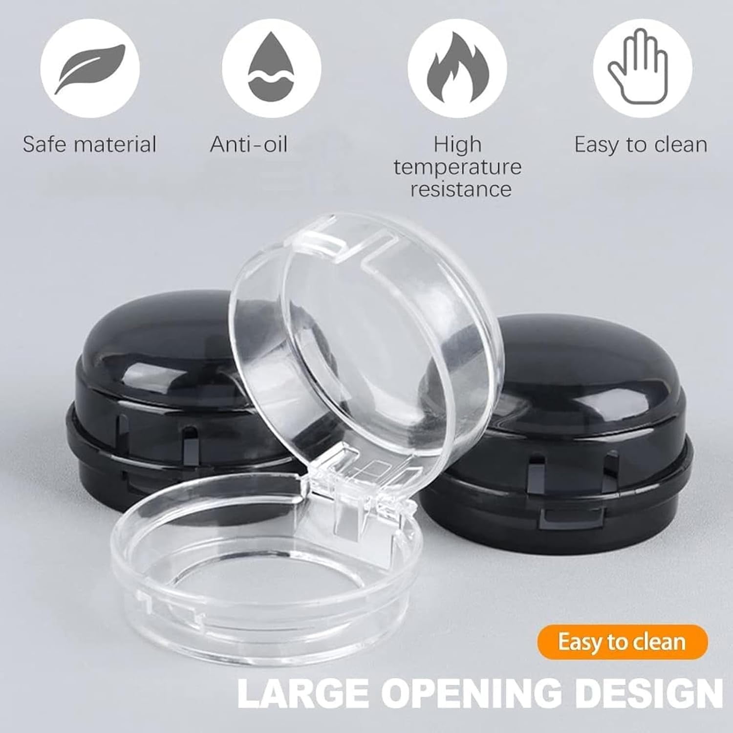 JWDX Closure Bags and Lids and Boxes Clearance, 5 Pack Stove Knob Covers for Child 2025 Knob Covers Child Stove Knob Covers with Adhesive Oven Knob Covers for Kids and From Turning on Stove Clear - Image 5