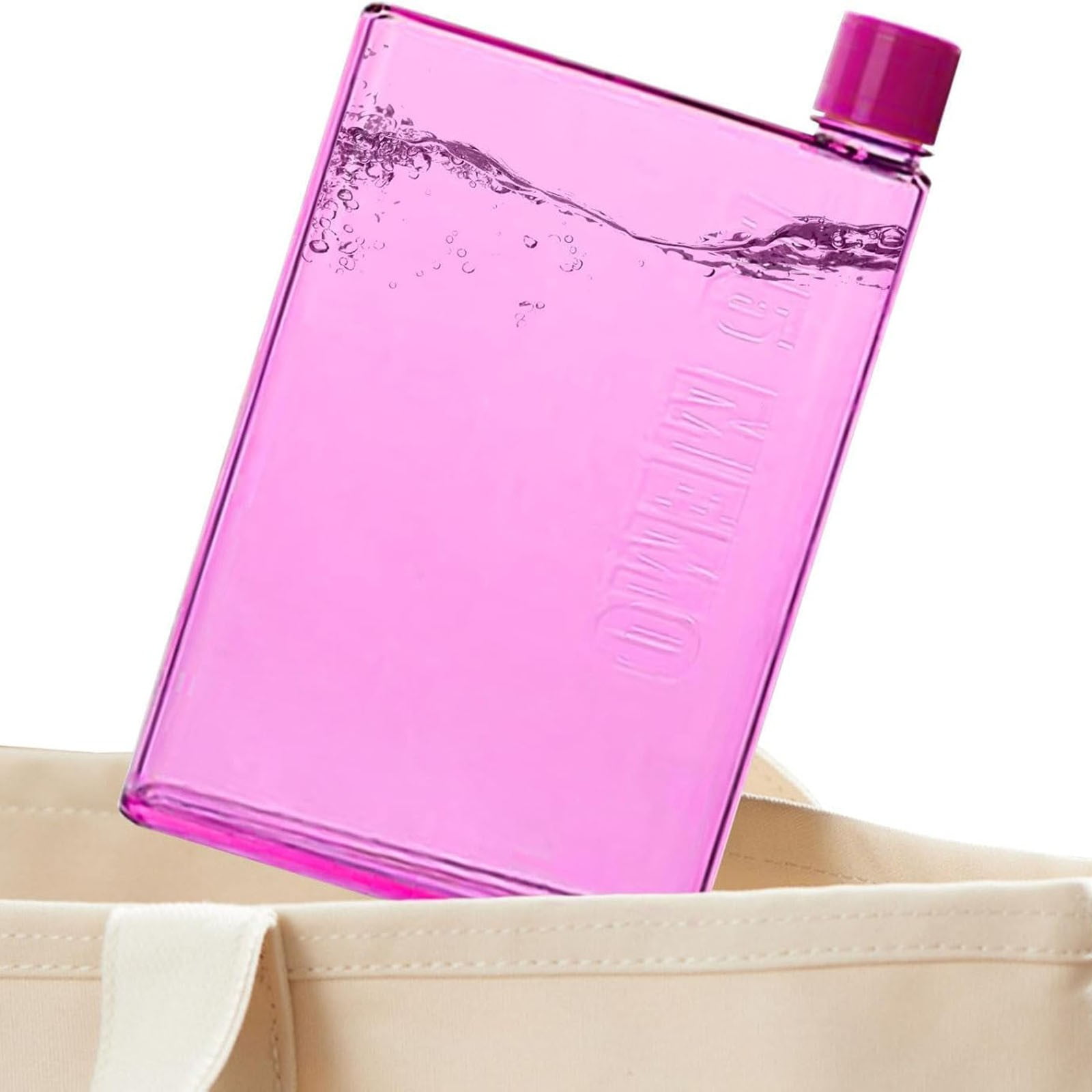 JWDX Glass and Bottle Clearance, Flat Water Bottle Slim Water Bottle for Purse Leak Proof Slim Handbag Poket Drinking Bottle for Outdoor Sports Fitness Camping Hiking Cycling 750Ml Clear - Image 4