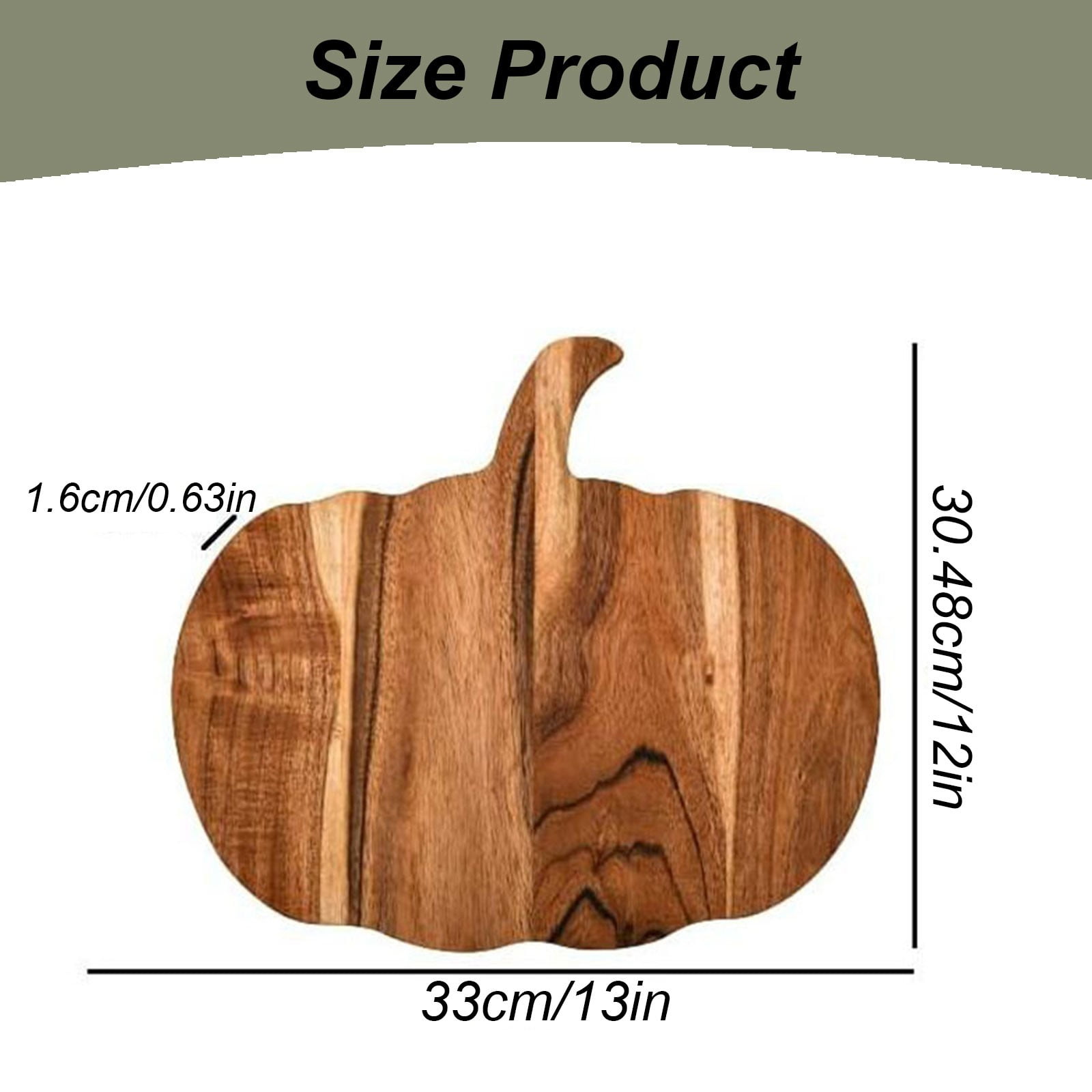 JWDX Cooking Utensils Clearance, Kitchen Pumpkin Cutting Board Halloween Charcuterie Wooden Boards Halloween Pumpkin Shaped Wood Cutting Board Cooked Food Wooden Board for Chopping Meat As shown - Image 4