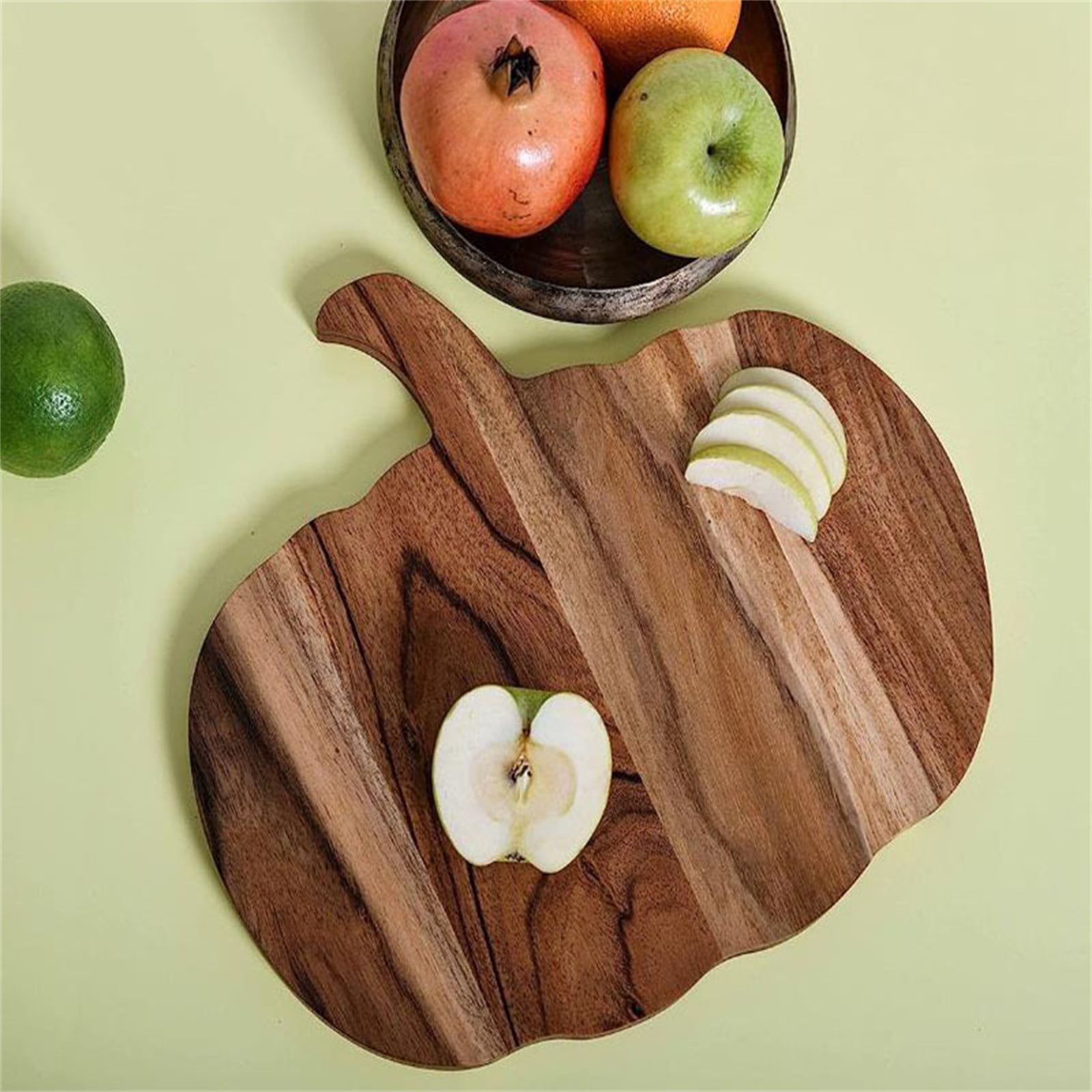JWDX Cooking Utensils Clearance, Kitchen Pumpkin Cutting Board Halloween Charcuterie Wooden Boards Halloween Pumpkin Shaped Wood Cutting Board Cooked Food Wooden Board for Chopping Meat As shown - Image 6