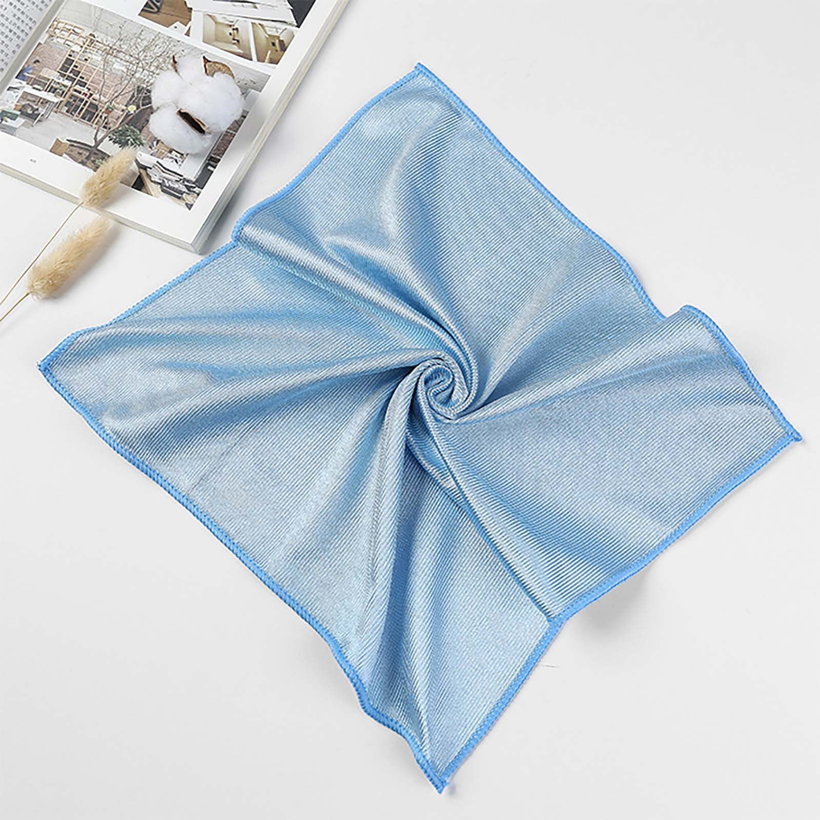 JWDX Wipes Clearance, Microfiber Glass Cleaning Cloths A Piece Of(30 X 30Cm) Streak Lint Quickly Clean Windshields and Stainless BUA - Image 2