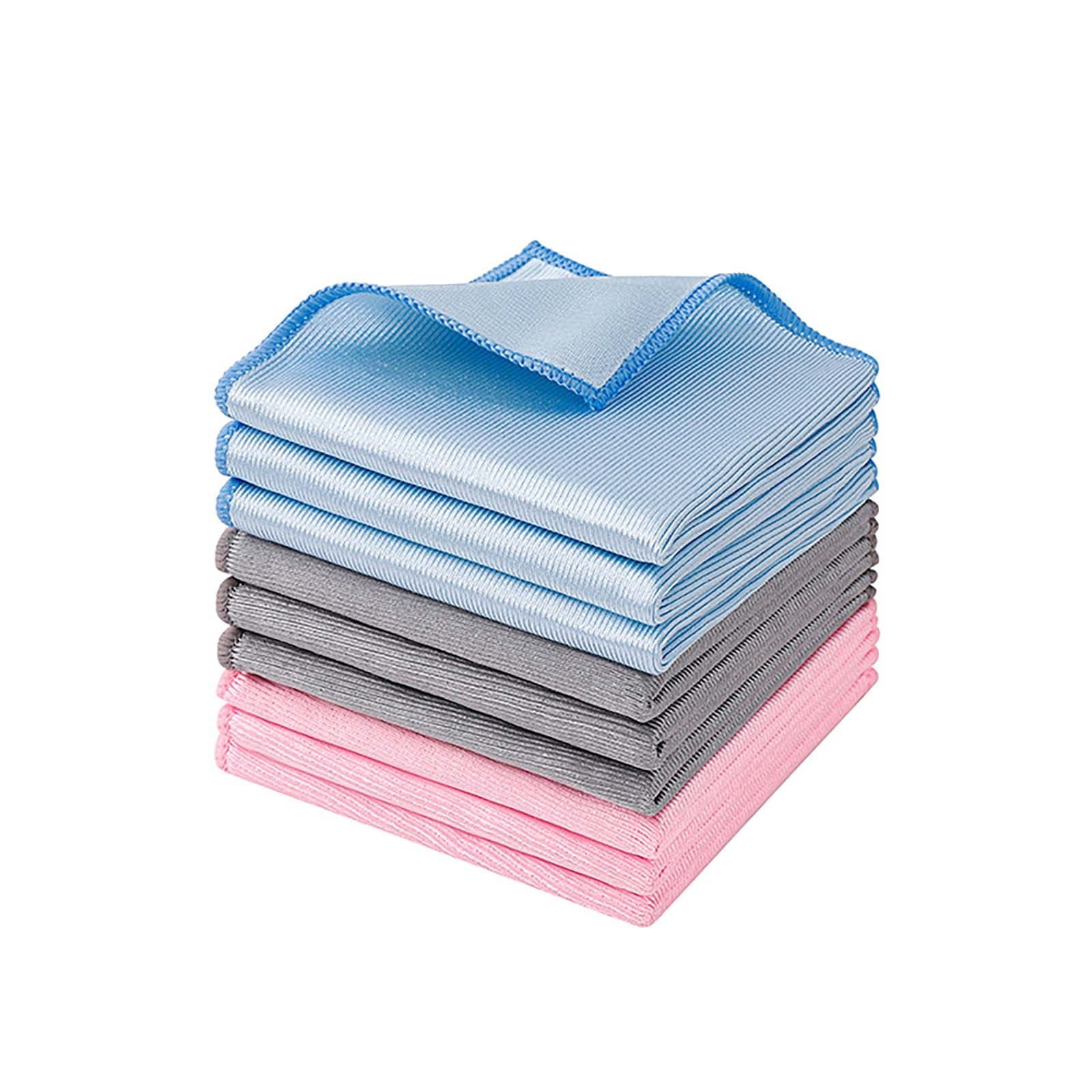 JWDX Wipes Clearance, Microfiber Glass Cleaning Cloths A Piece Of(30 X 30Cm) Streak Lint Quickly Clean Windshields and Stainless BUA - Image 5