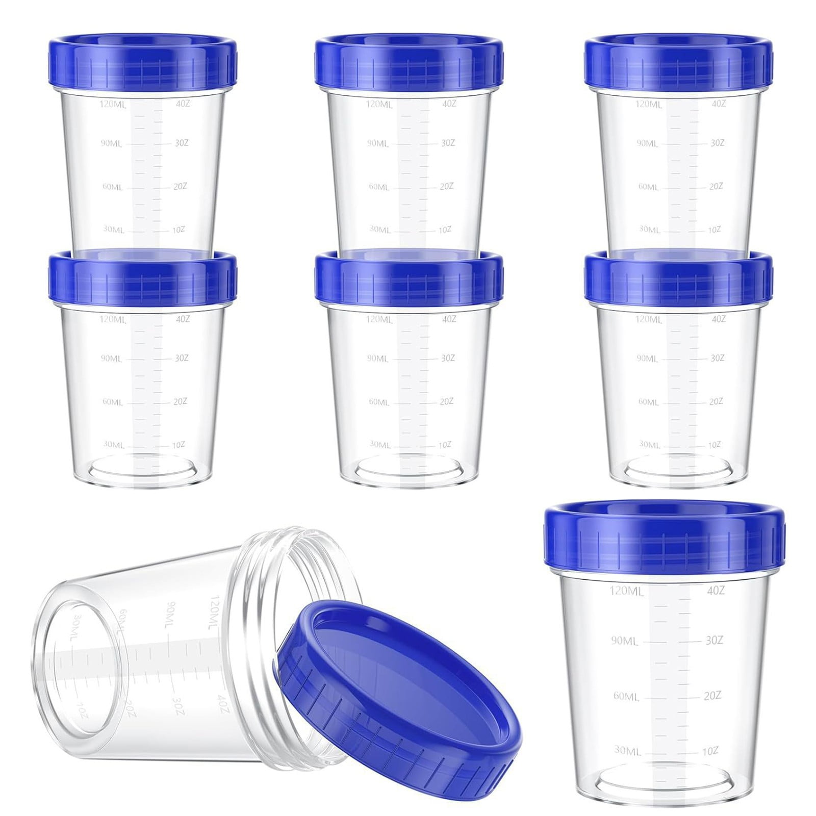 JWDX Food Storage Clearance, 4 Ounce Dressing Container Leak Proof Seasoning Container with Lid Reusable Screw Lid Plastic Container As shown - Image 1