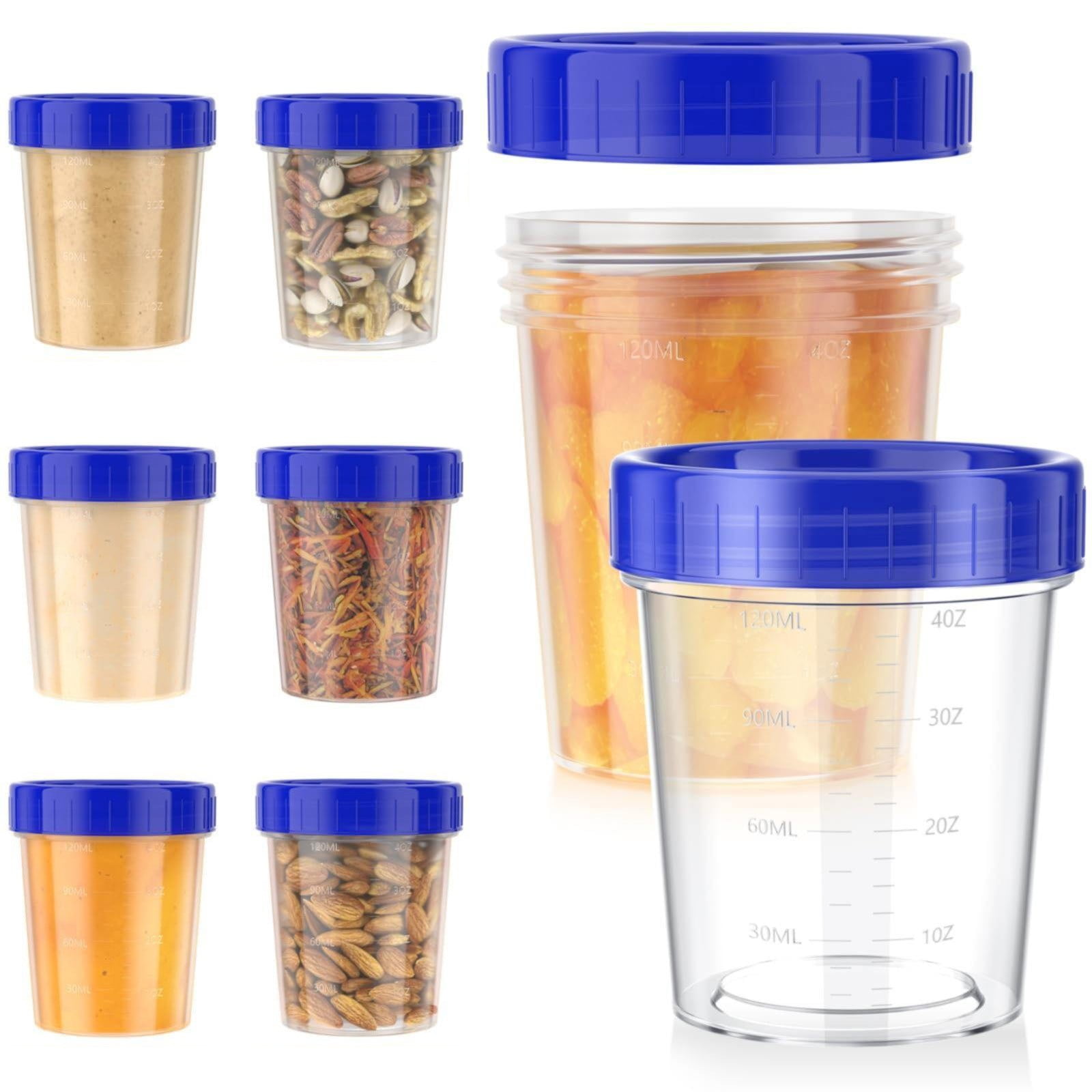 JWDX Food Storage Clearance, 4 Ounce Dressing Container Leak Proof Seasoning Container with Lid Reusable Screw Lid Plastic Container As shown - Image 3