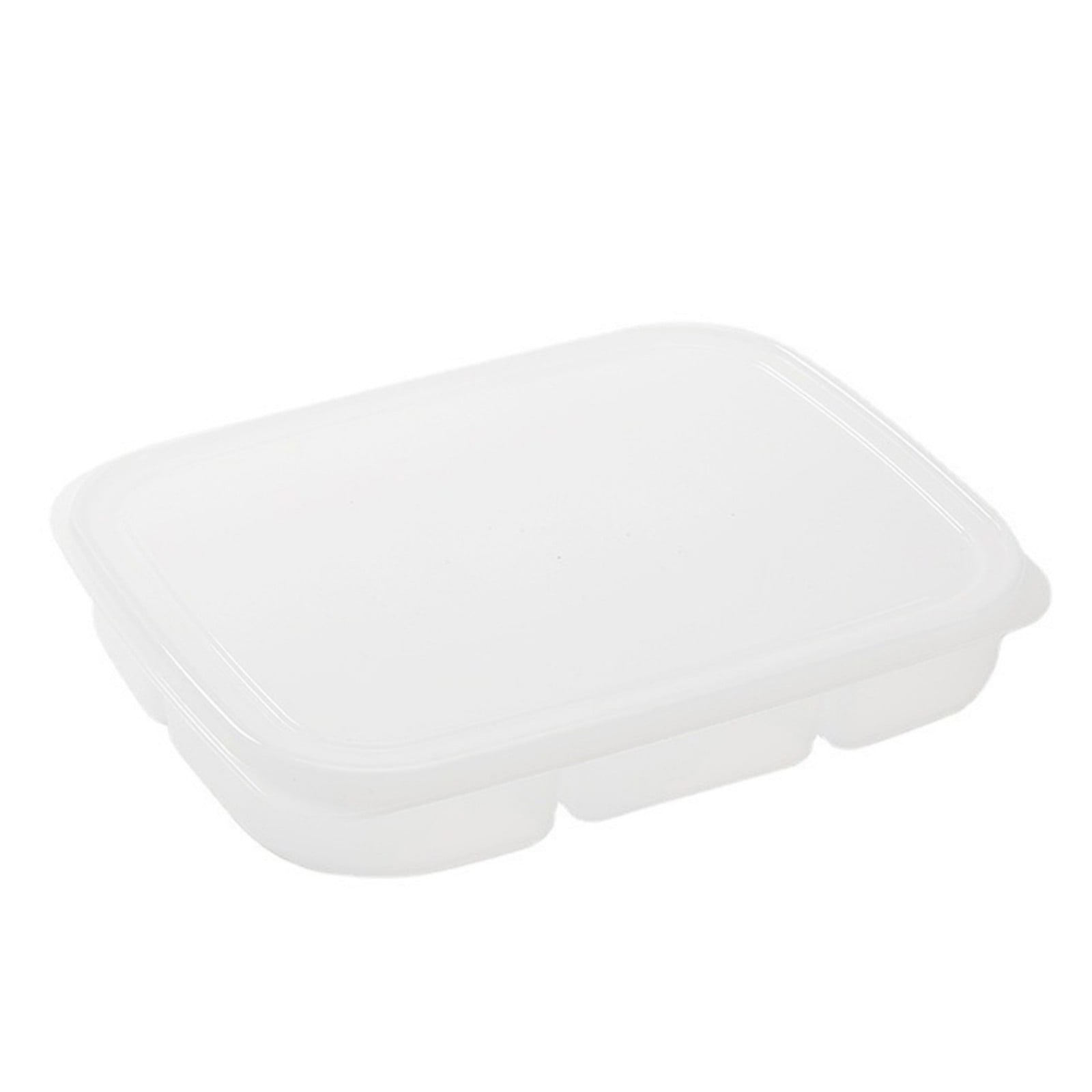 JWDX Food Storage Clearance, Divided Veggie Tray with Lid Vegetable Storage Square Relish Serving Platter with 5/6 Compartment Snack Container A - Image 5