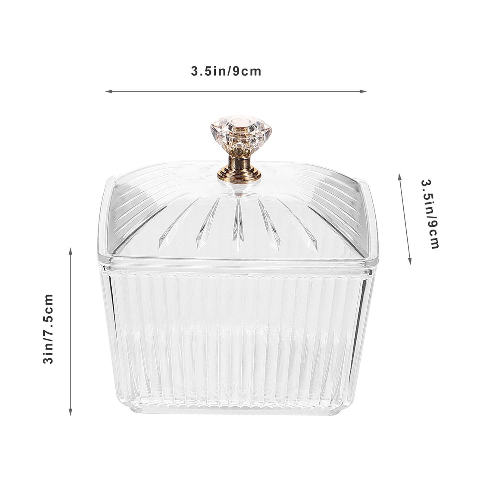 JWDX Food Storage Clearance, 2Pcs Sweets Jars Candy Jar Sugar Snacks Bowl Cookie Container Buffet Storage Container with Lid As shown - Image 3