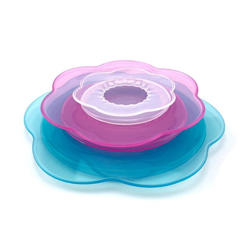 JWDX Closure Bags and Lids and Boxes Clearance, Multifunctional Petal Silicone Fresh Keeping Cover Silicone Elastic Stretch Cover Silicone Bowl Reusable Food Storage for Various Food Containers As shown - Image 2