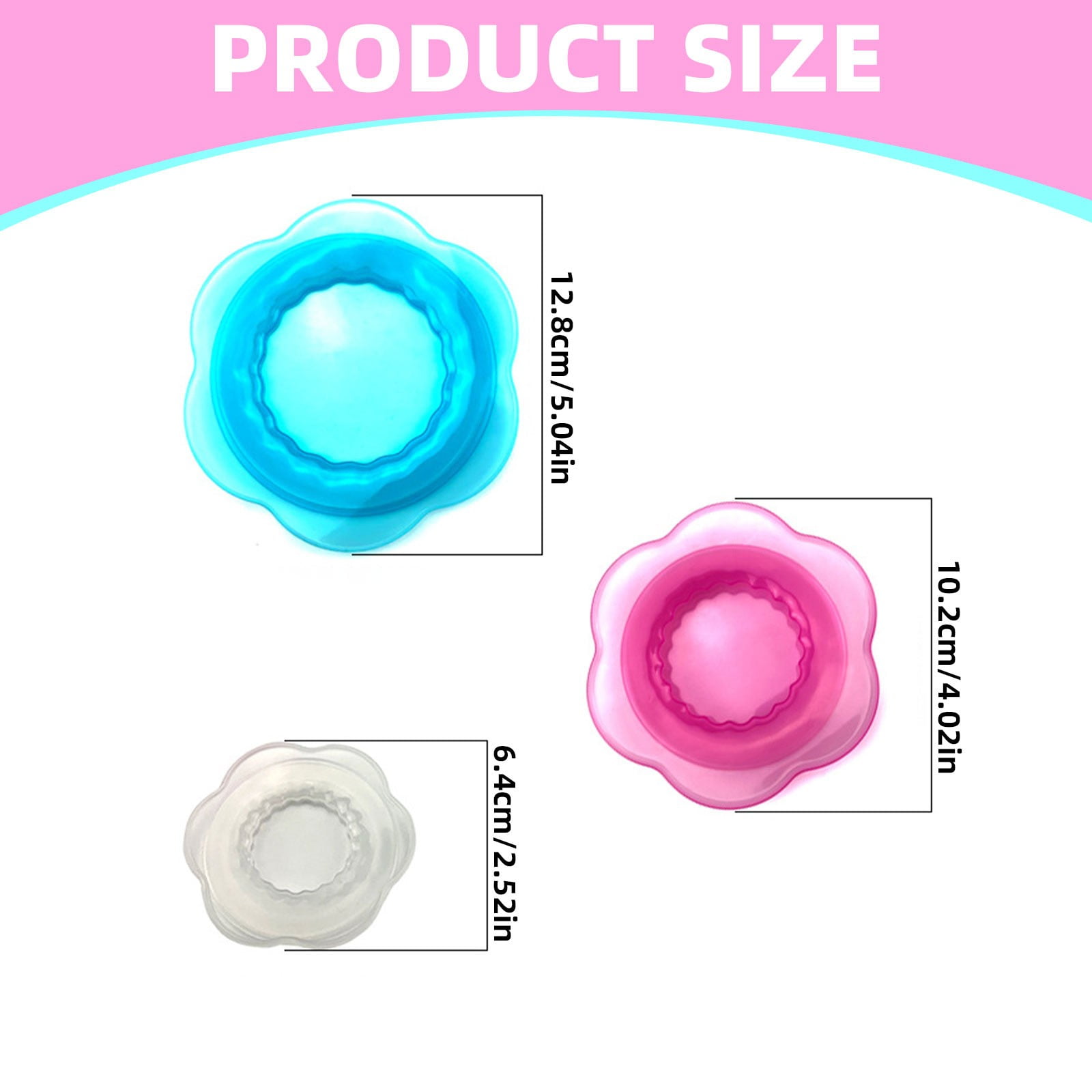 JWDX Closure Bags and Lids and Boxes Clearance, Multifunctional Petal Silicone Fresh Keeping Cover Silicone Elastic Stretch Cover Silicone Bowl Reusable Food Storage for Various Food Containers As shown - Image 4