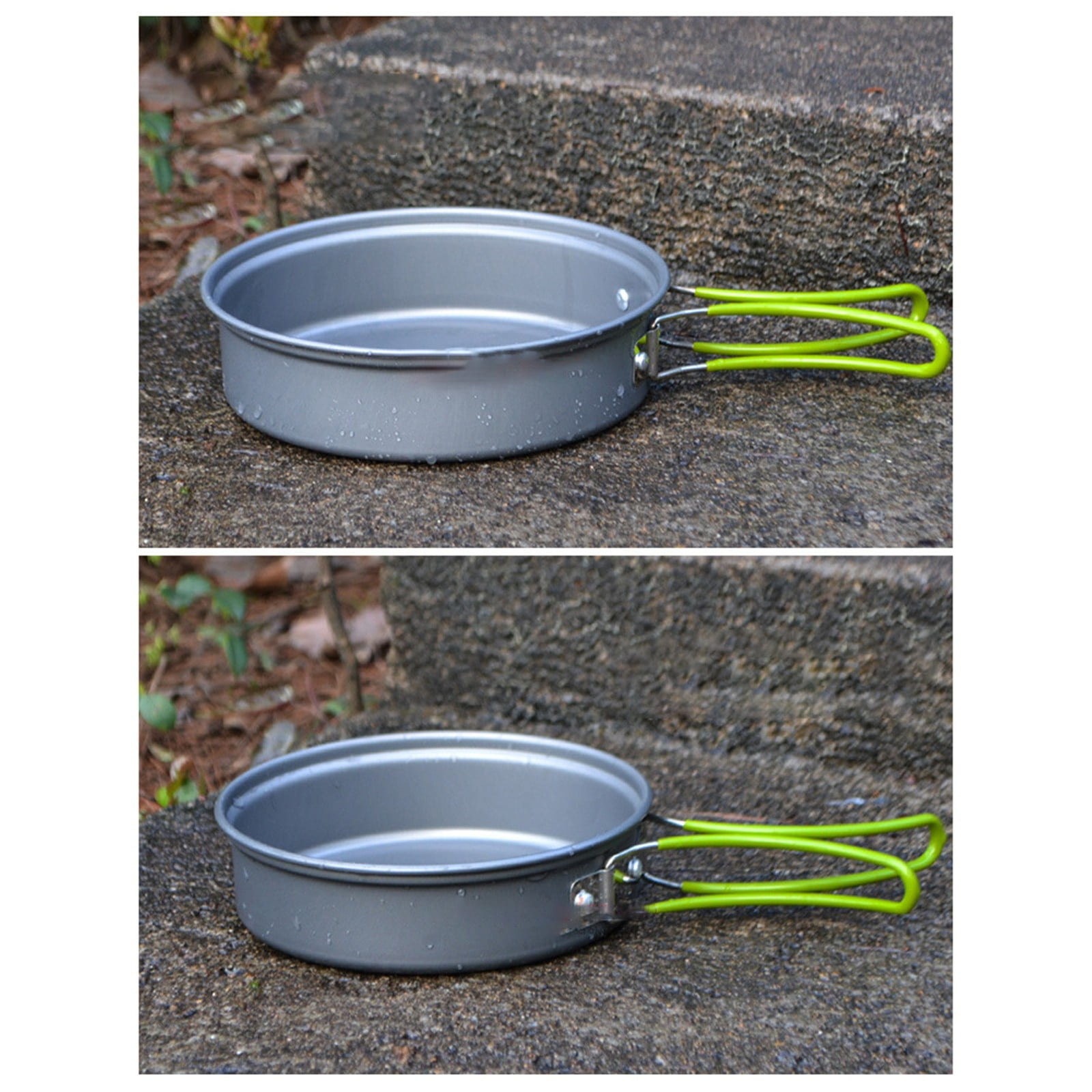 JWDX Cooking Utensils Clearance, Outdoor Camping Set Pot Cookware Picnic Pot Set Portable Alumina Heat Shielded Set Pot for 2 to 3 People As shown - Image 6